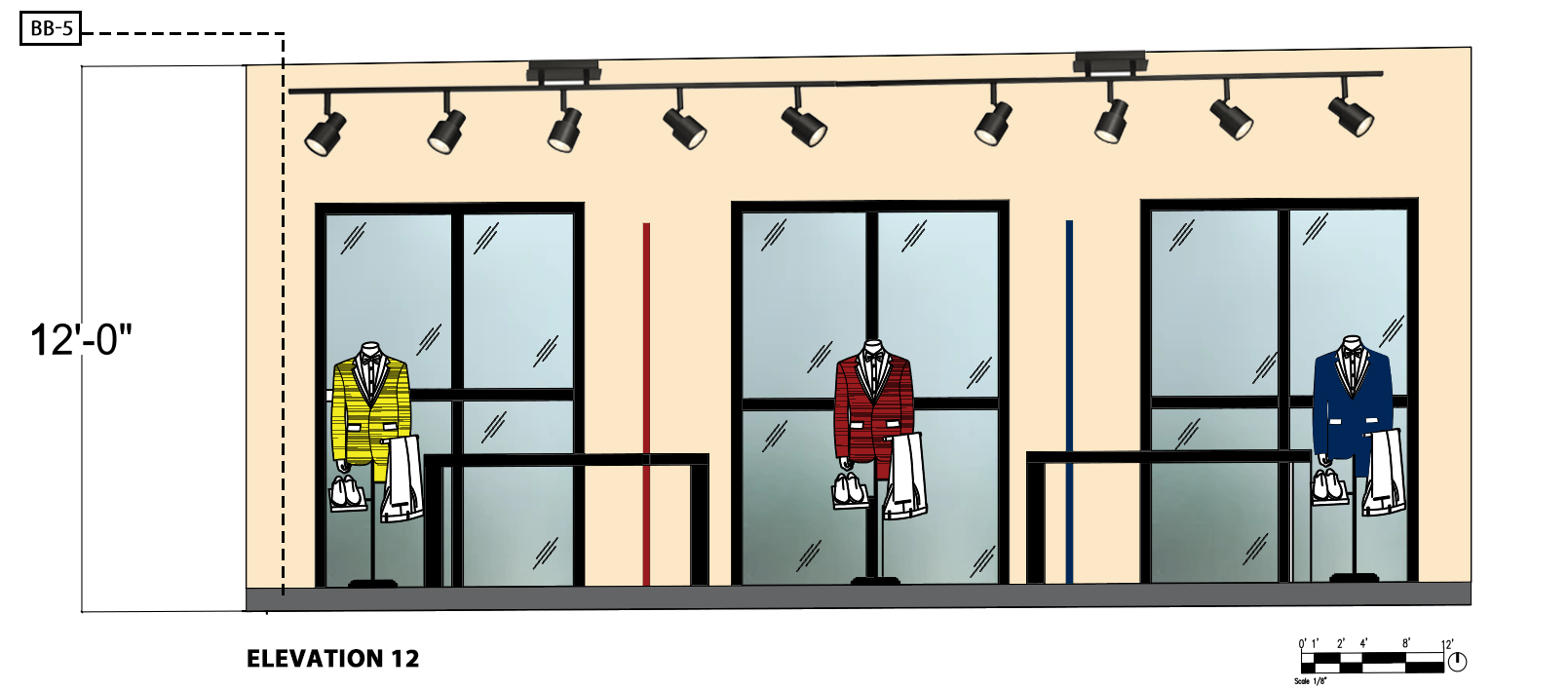 SHOW CASE ROOM ELEVATION