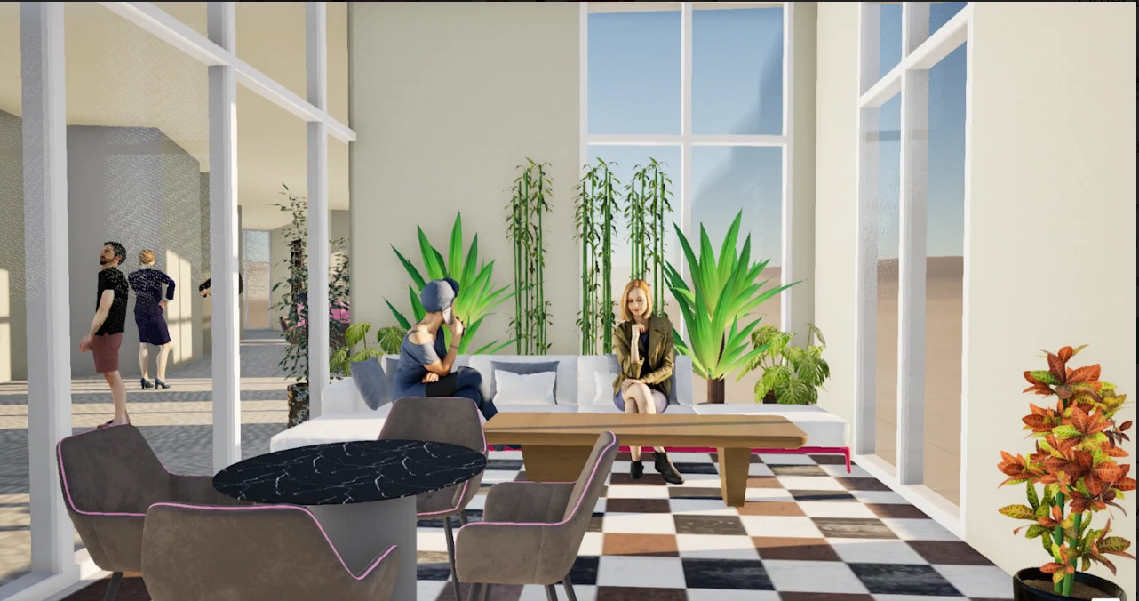 INDOOR TERRACE RENDER