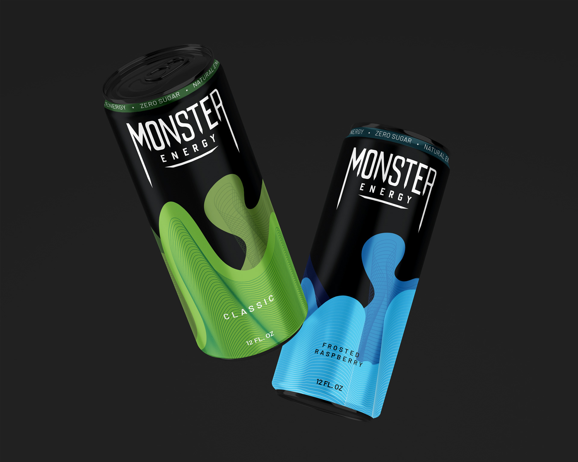 Label Redesign for Monster Energy