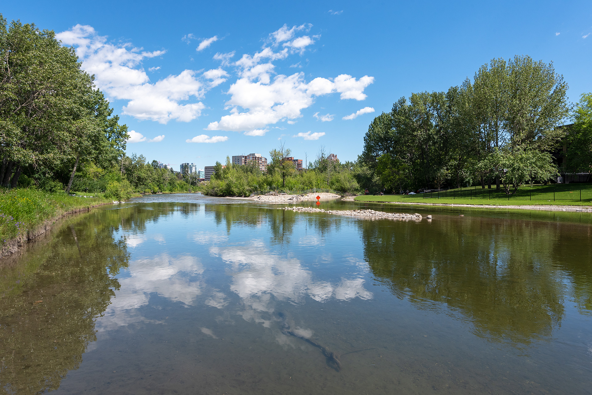 View of the Elbow River from near Rideau Park