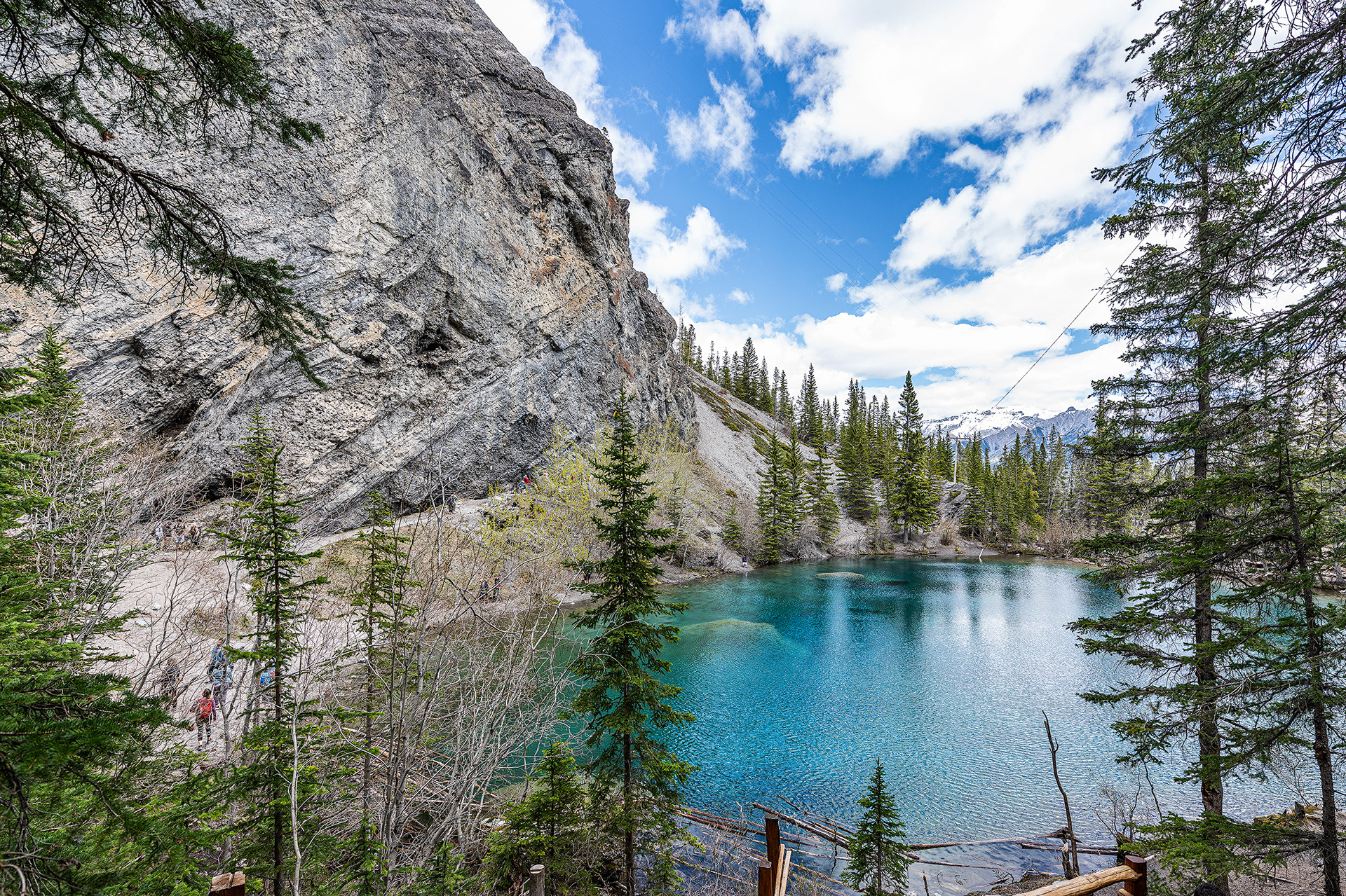 View from Grassi Lakes Crag, Canmore area, Alberta