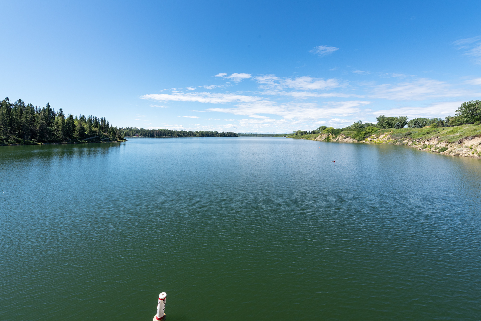 View of the Glenmore Reservoir, from on the Glenmore Causeway Bridge