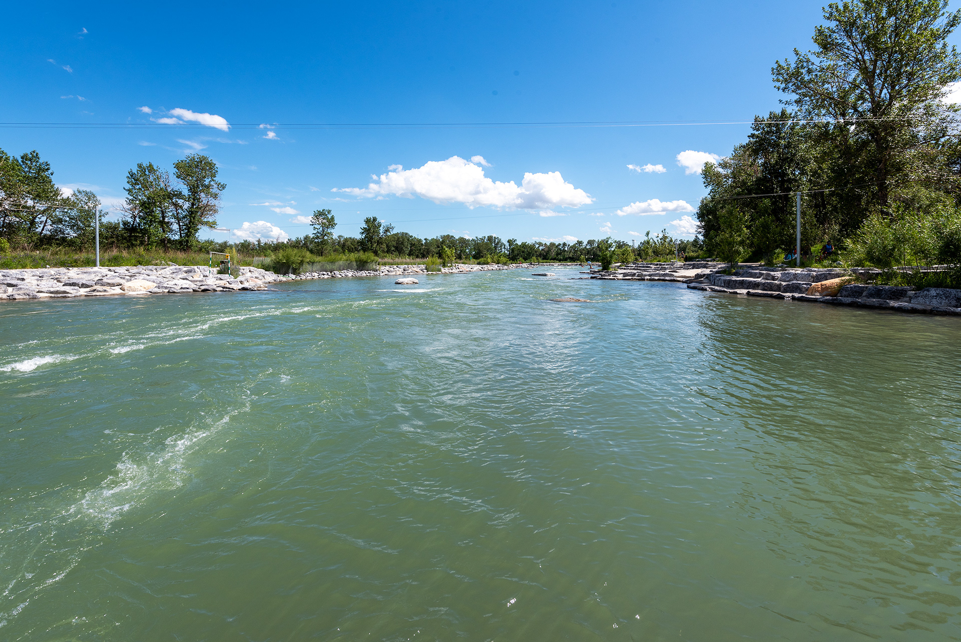Downstream view of Harvie Passage, Calgary, Alberta