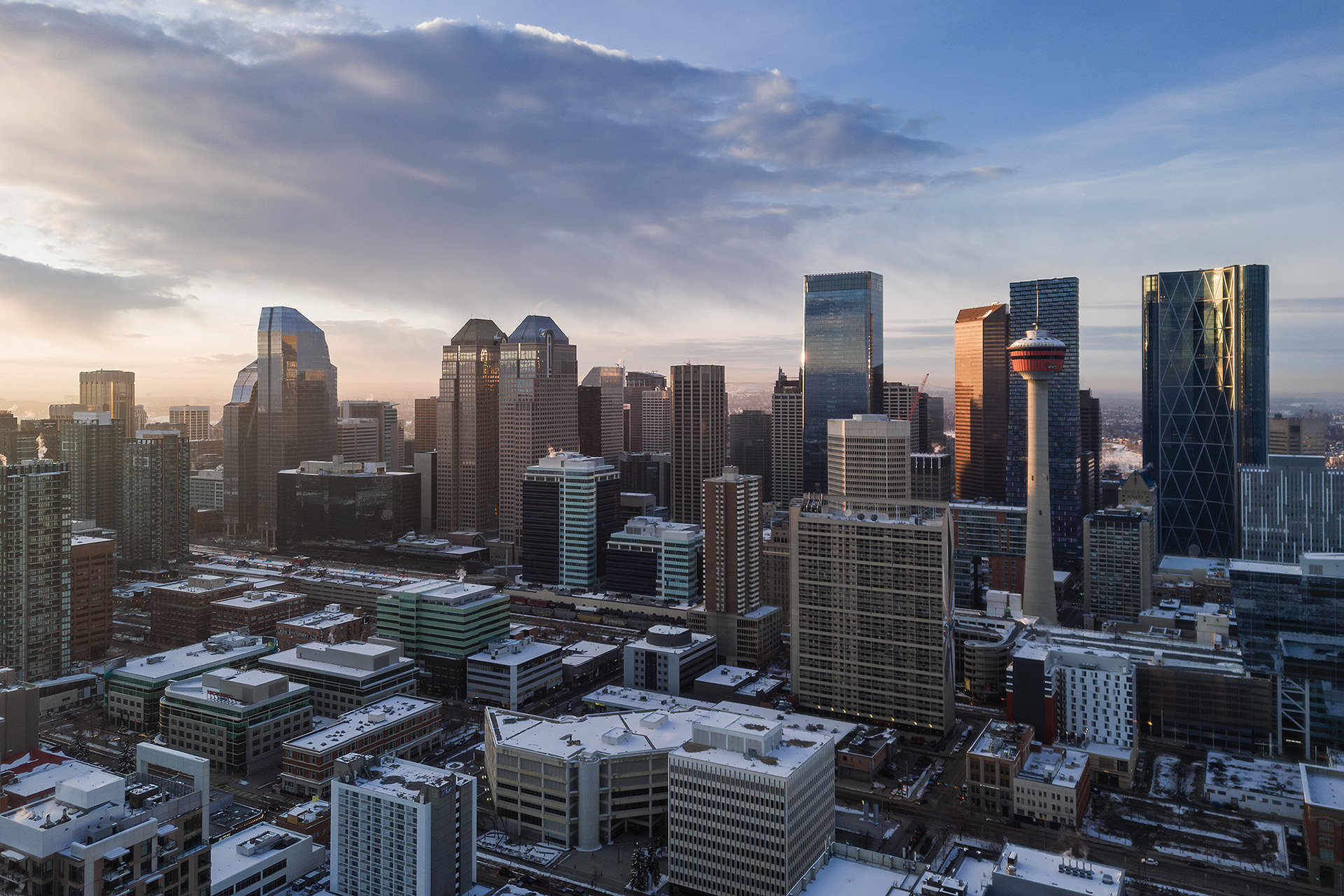 Photo of a portion of the Downtown Calgary skyline from near Mission, Calgary, AB - March 26th
