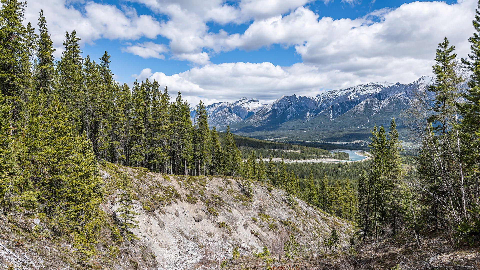 View from near Grassi Lakes Crag, Canmore area, Alberta