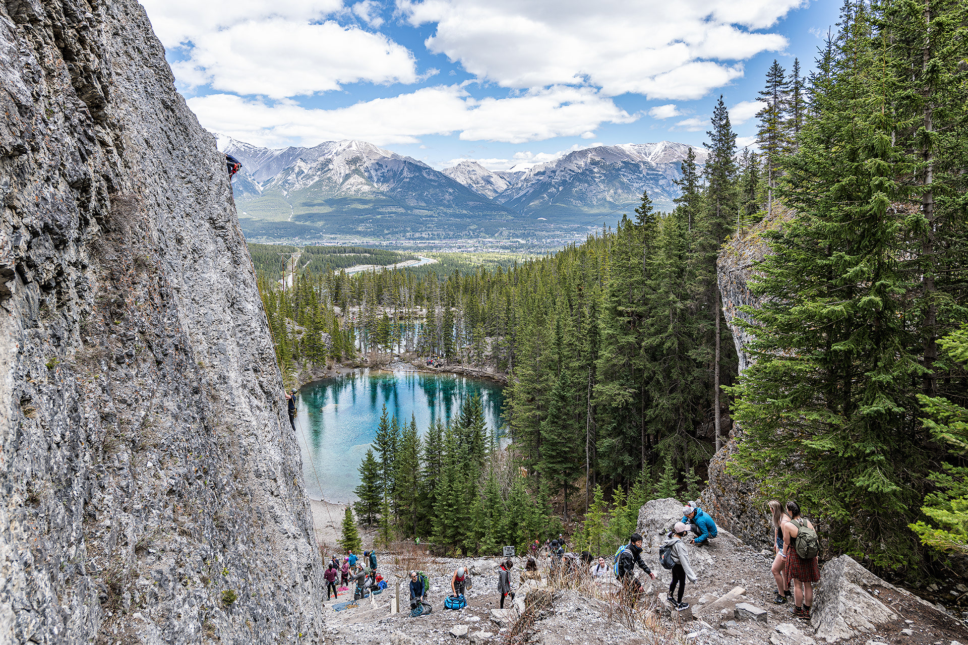 View from Grassi Lakes Crag, Canmore area, Alberta