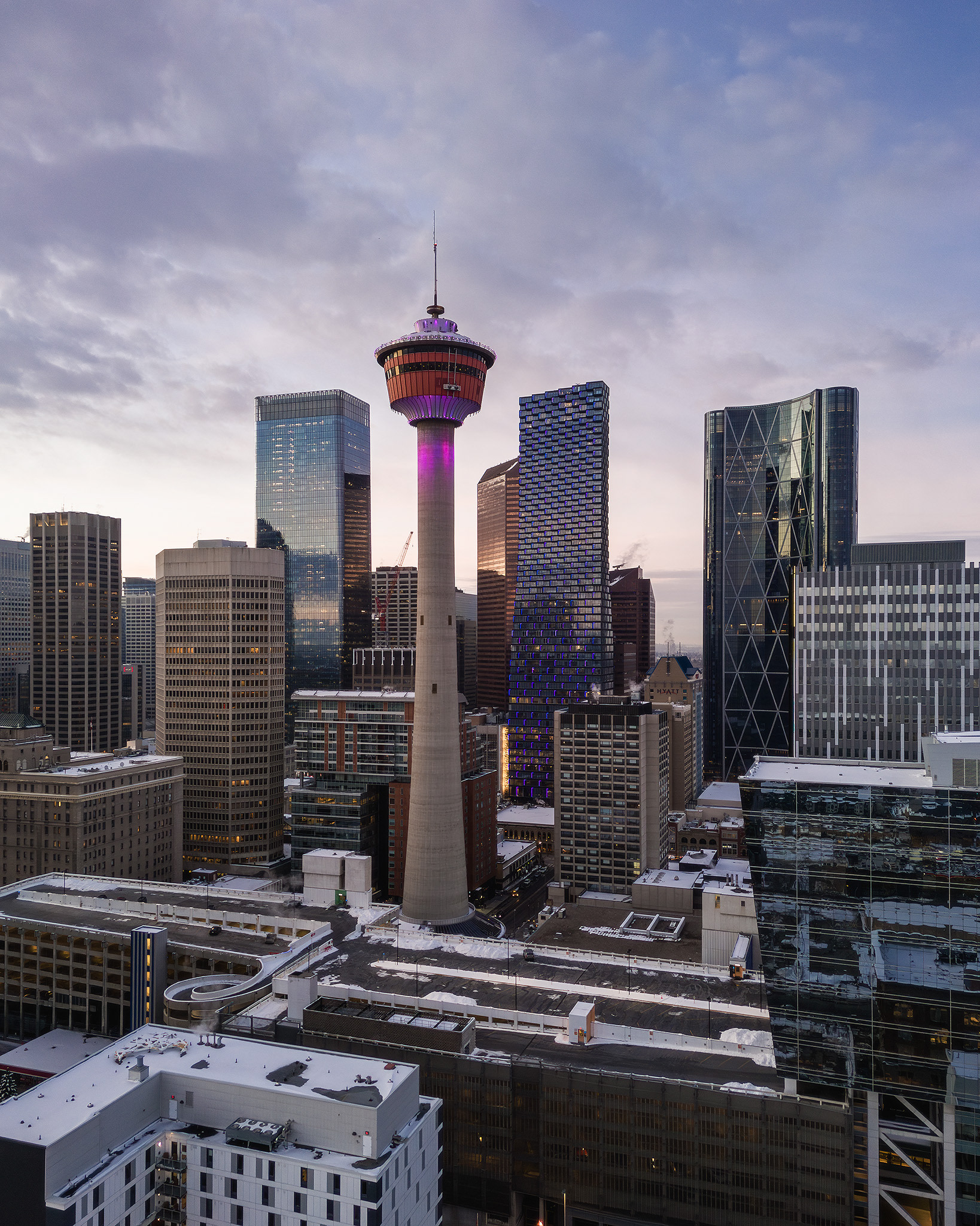 Photo of a portion of the Downtown Calgary skyline, Downtown, Calgary, AB - March 26th