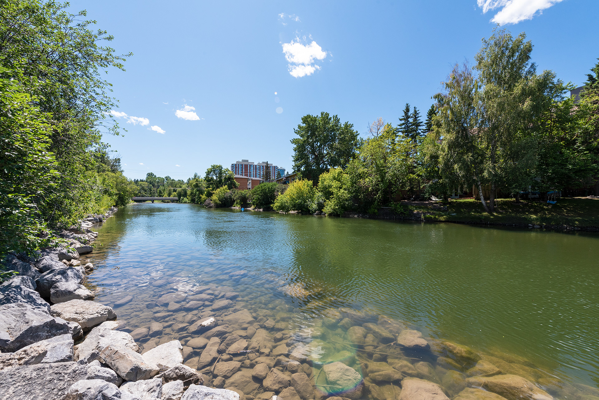 View of the Elbow River from Lindsay Park