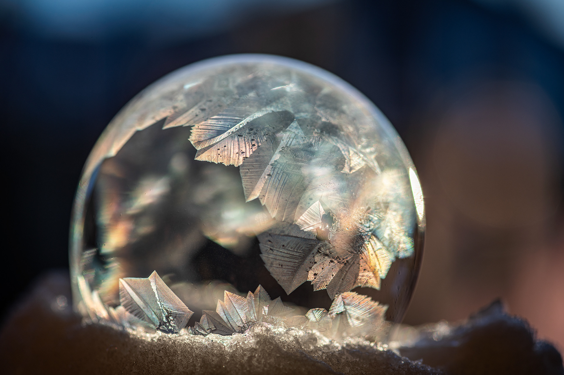 Frozen Bubble experiment (-12 degrees Celsius), Calgary, AB