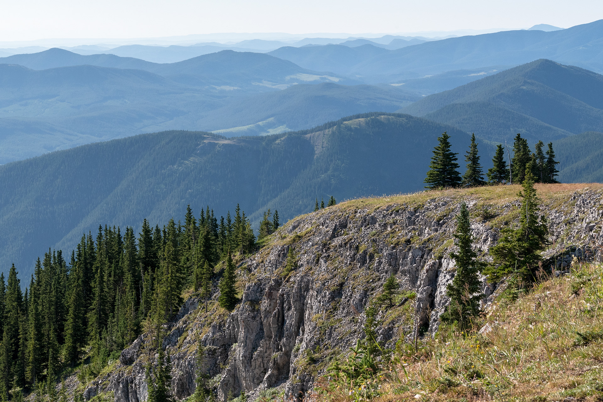 A view from the peak of Prairie Mountain