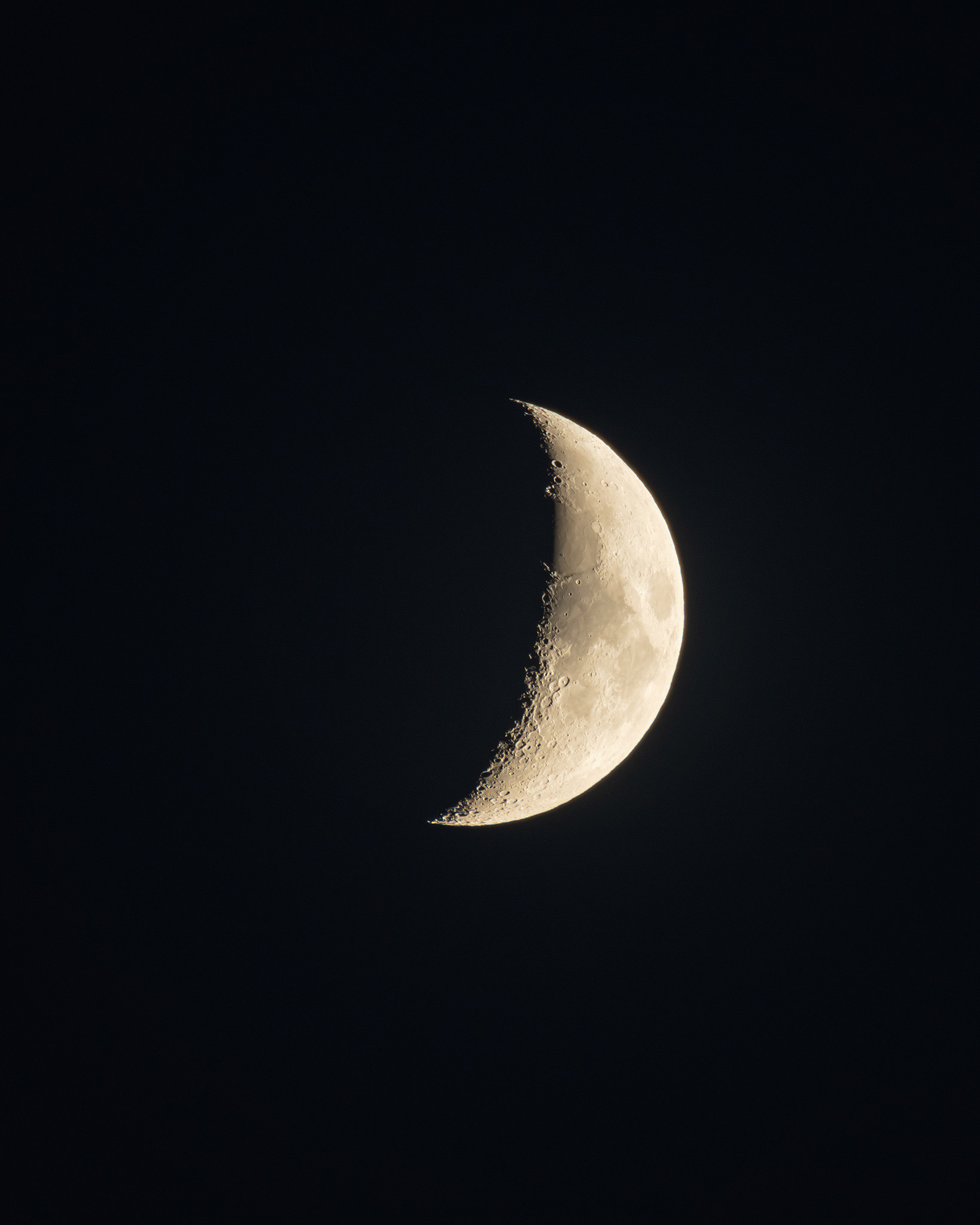 Waxing Crescent Moon (32.4%), Bridlewood, Calgary, AB