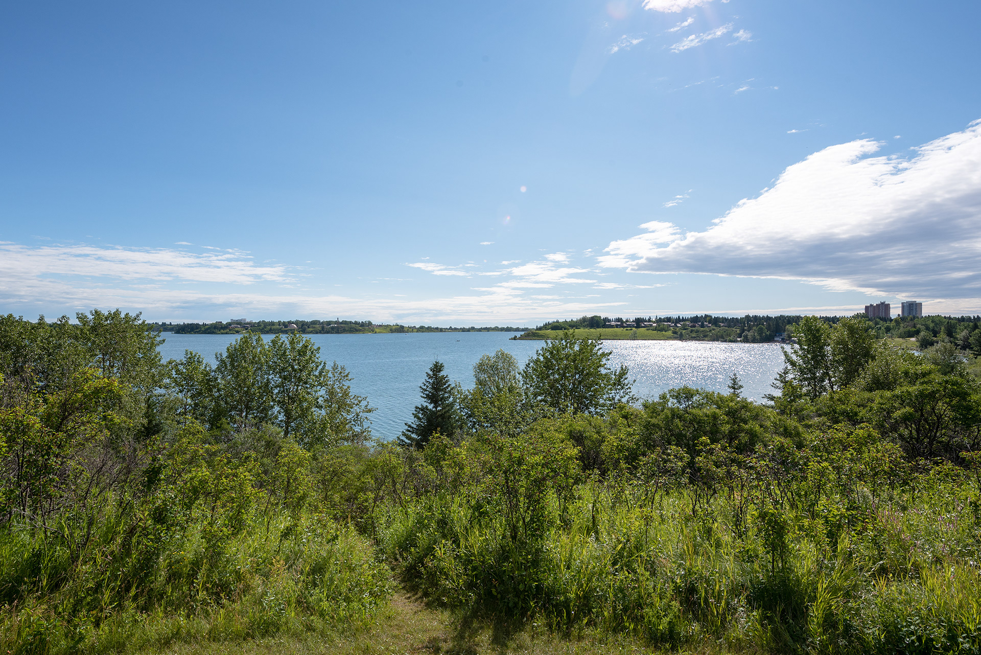 View of Glenmore Reservoir from South Glenmore Park