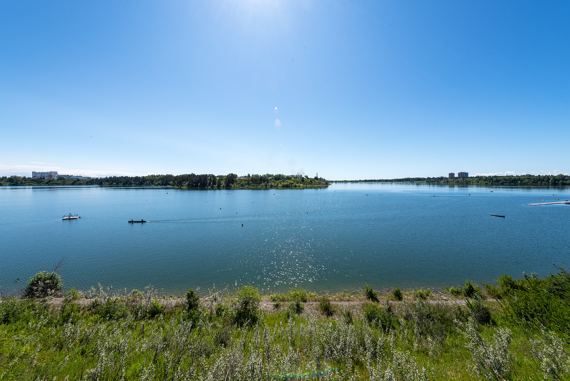 View of the Glenmore Reservoir from North Glenmore Park