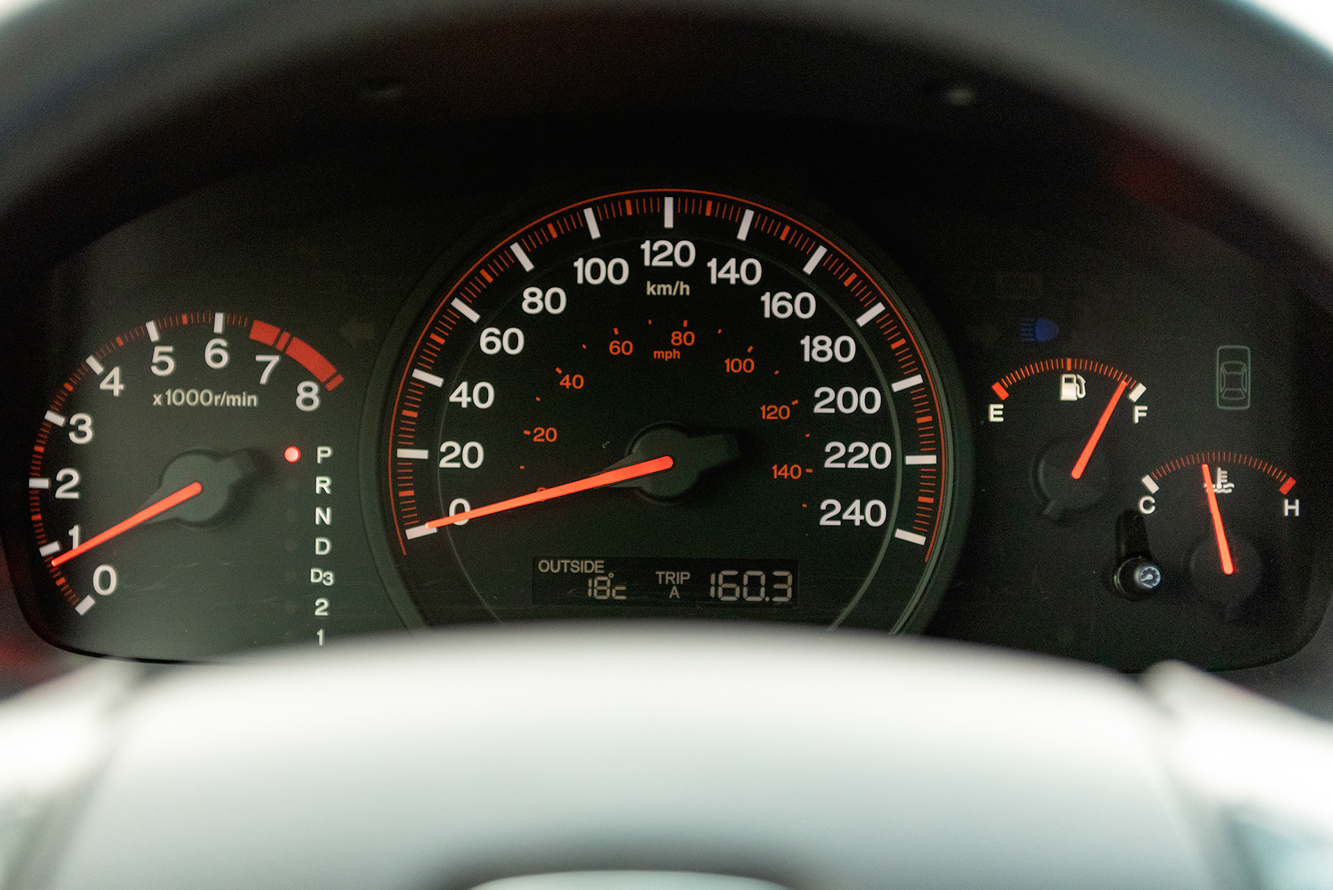 2003 Honda Accord Coupe gauges