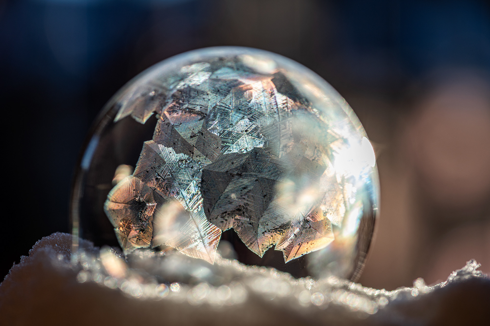 Frozen Bubble experiment (-12 degrees Celsius), Calgary, AB