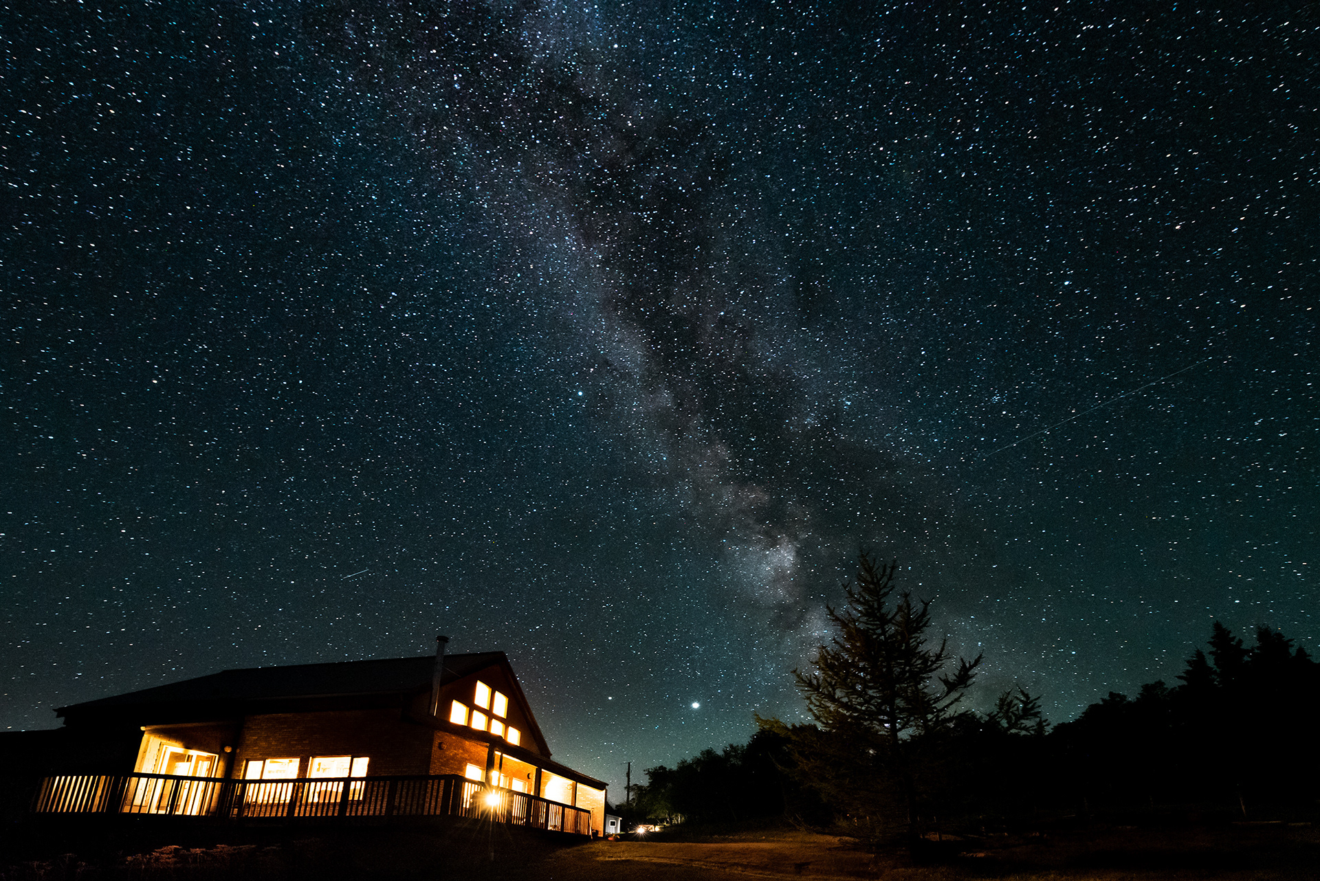 Milky Way visible from the backyard