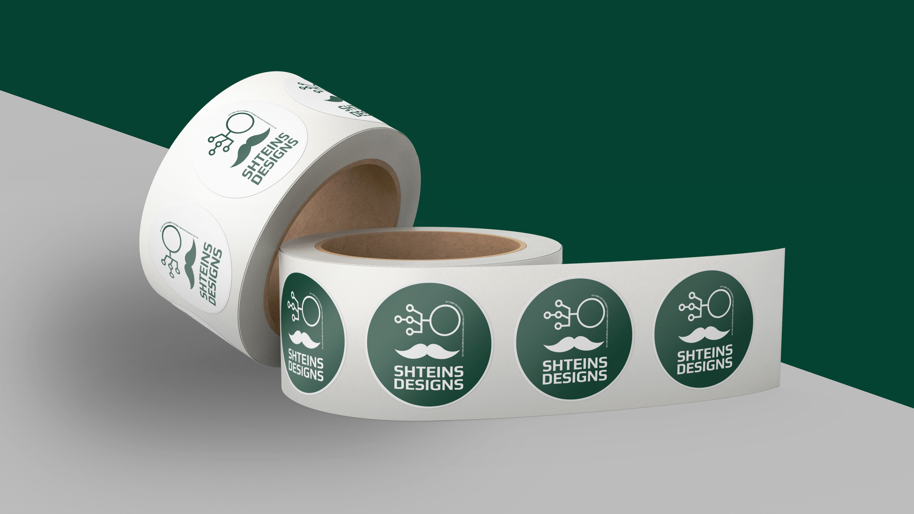 Stickers for small products and service sites