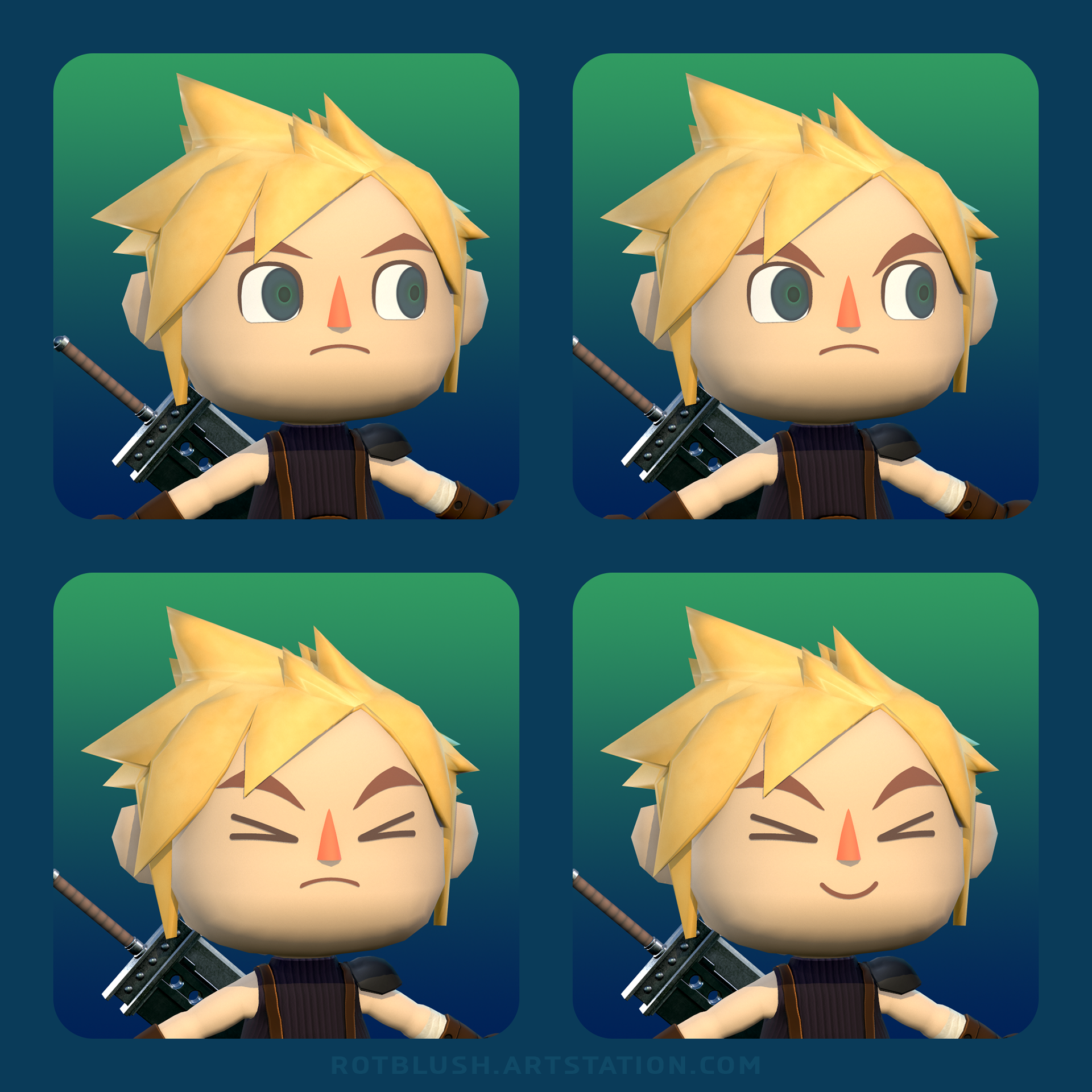 Villager Cloud Facial Expressions 1