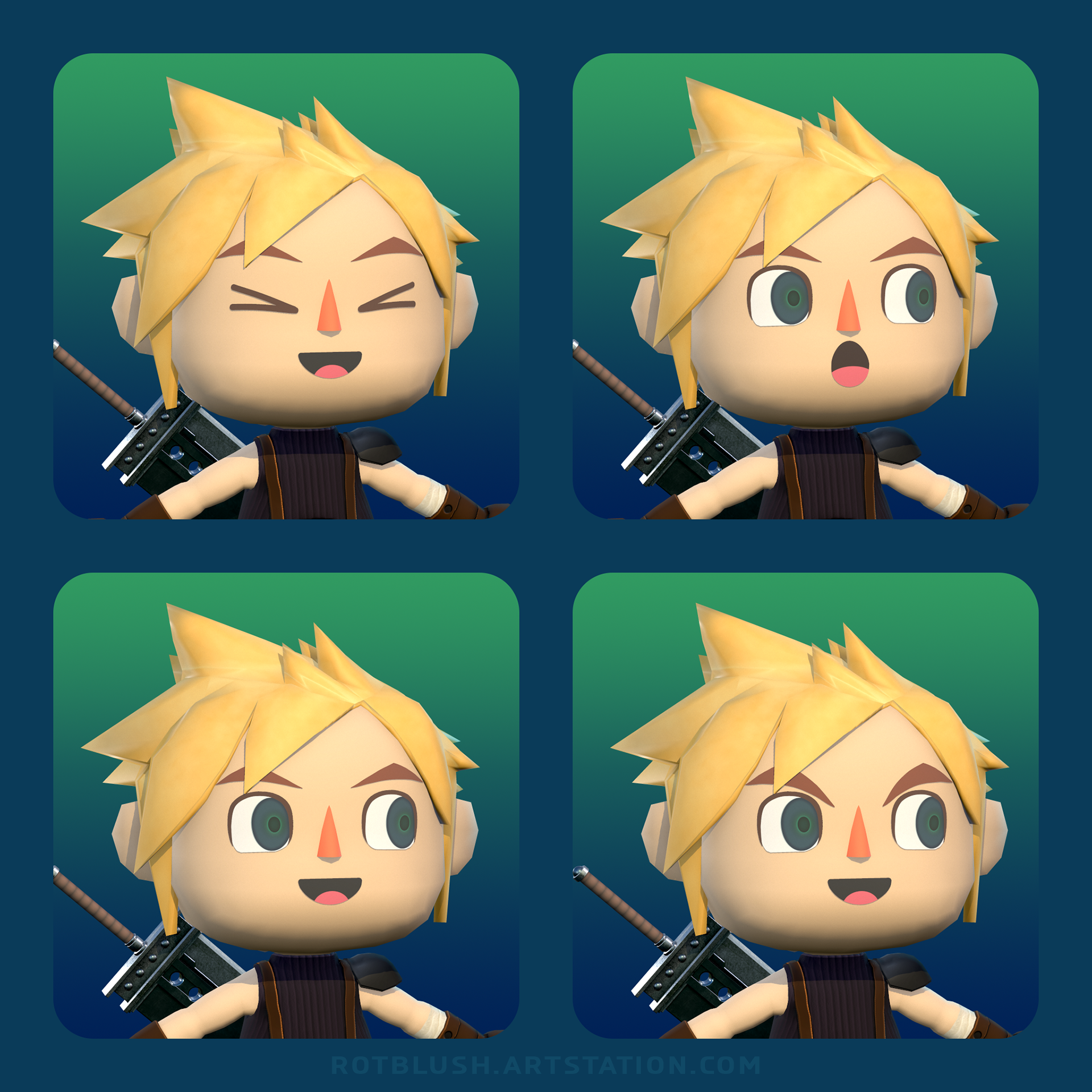 Villager Cloud Facial Expressions 2