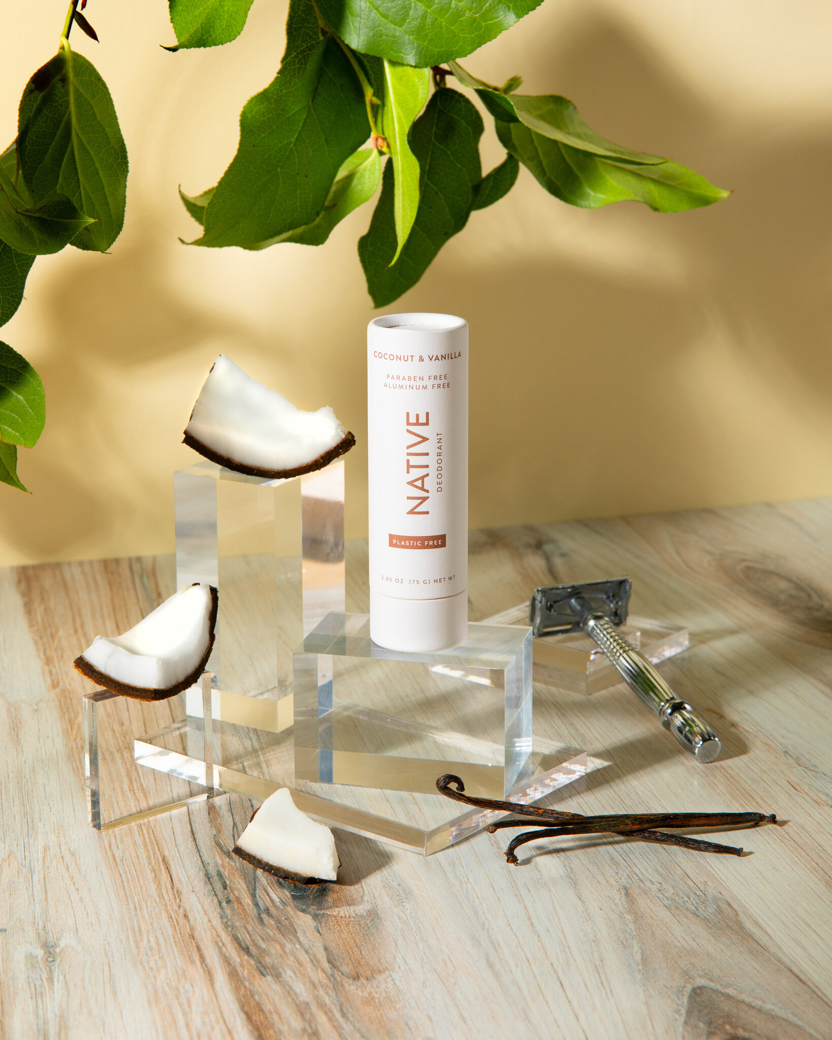 product photography - Native Plastic Free deodorant