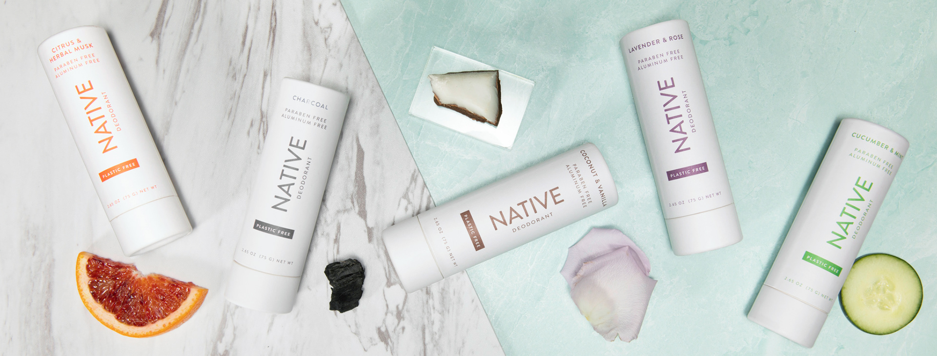 product photography - Native Plastic Free deodorant