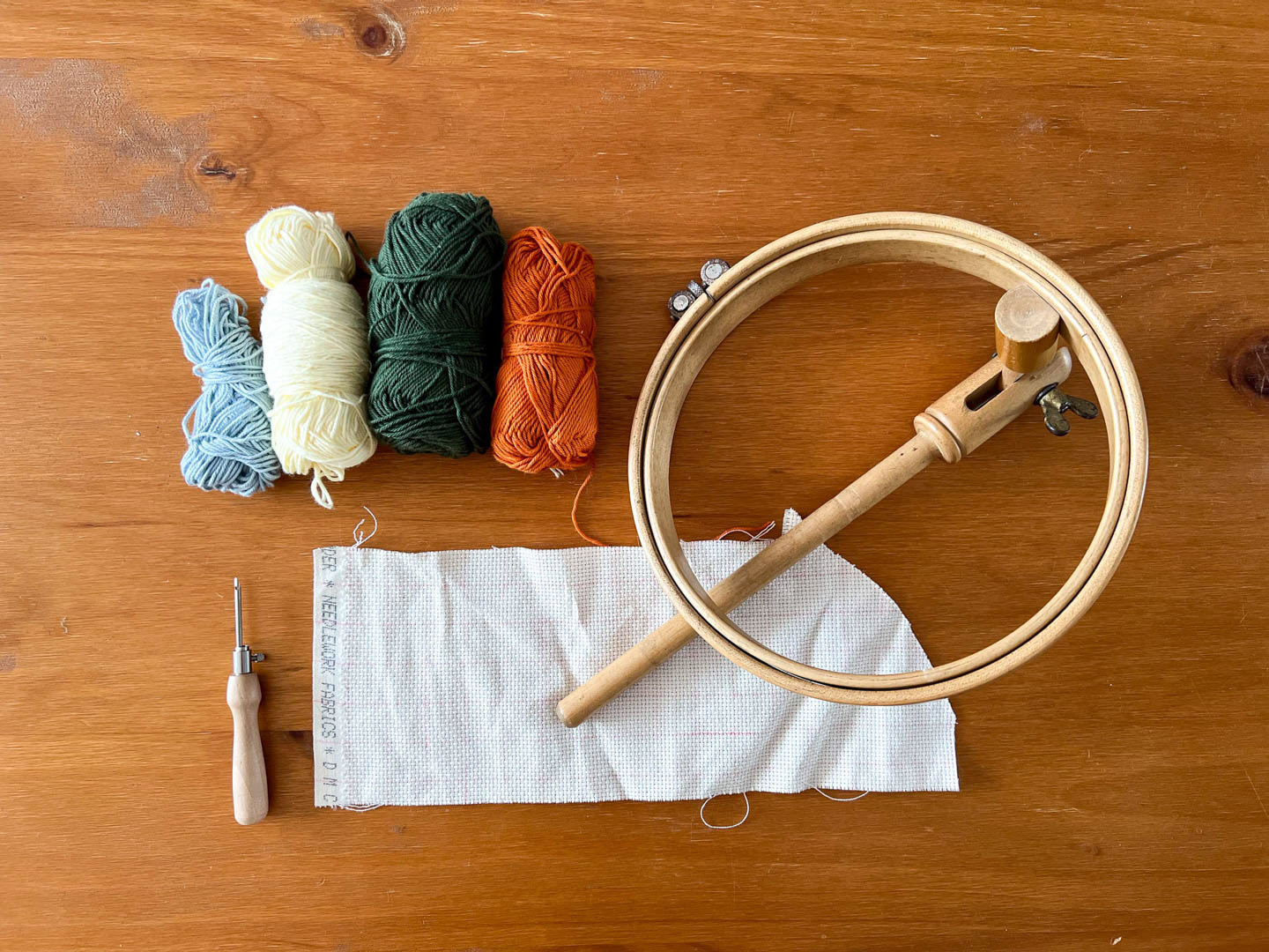 the materials I used