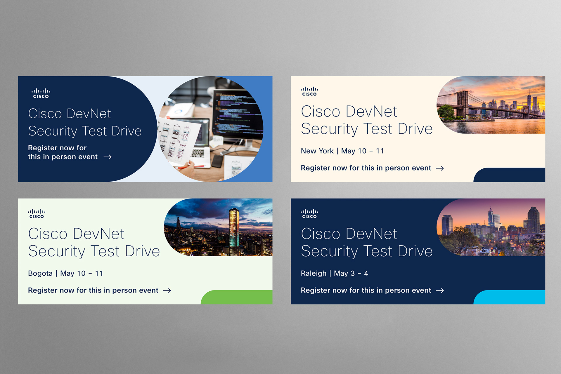 Cisco DevNet Test Drive Security event email banners