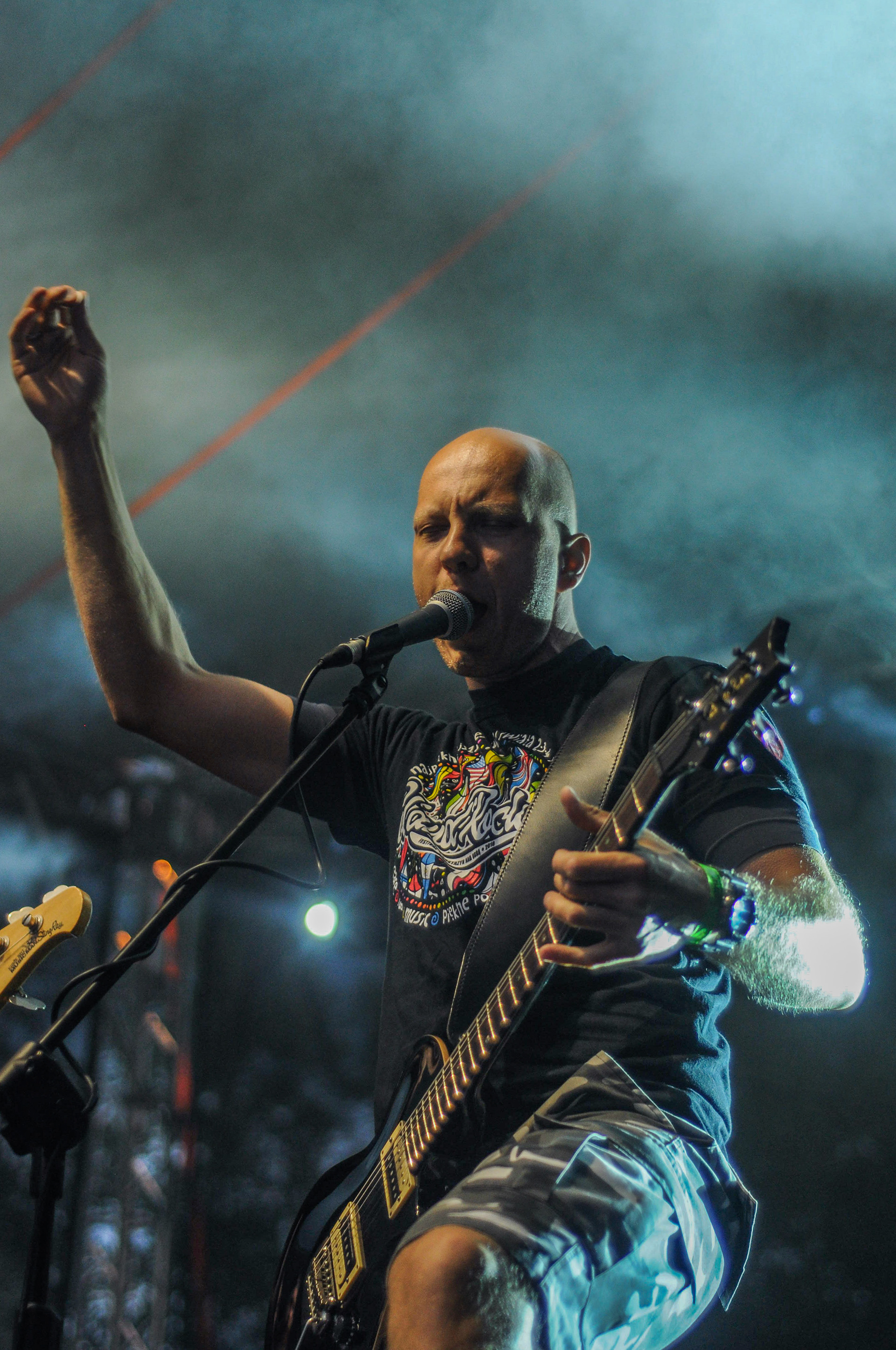 Tychy, Poland. On 21st of June took place Srogie granie festival where people could enjoy music and art along with their families. Performing bands on that day included Chaostream, Double blind, Daima, Zenek and Cochise. Photo © Karolina Król - Freelance Photographer 21/06/2019