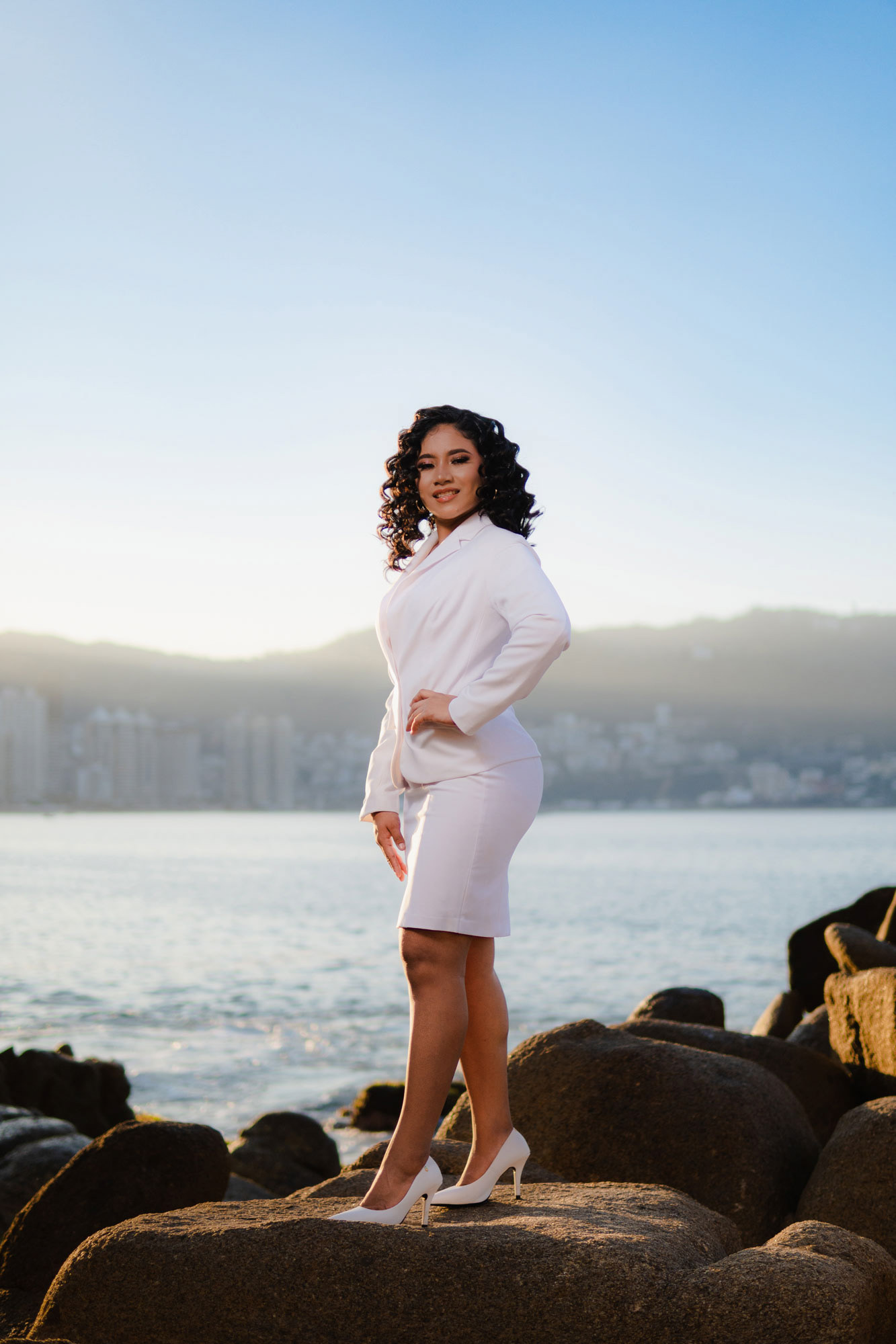 Sesión de graduación en playa - Fotografía Oscar Millán