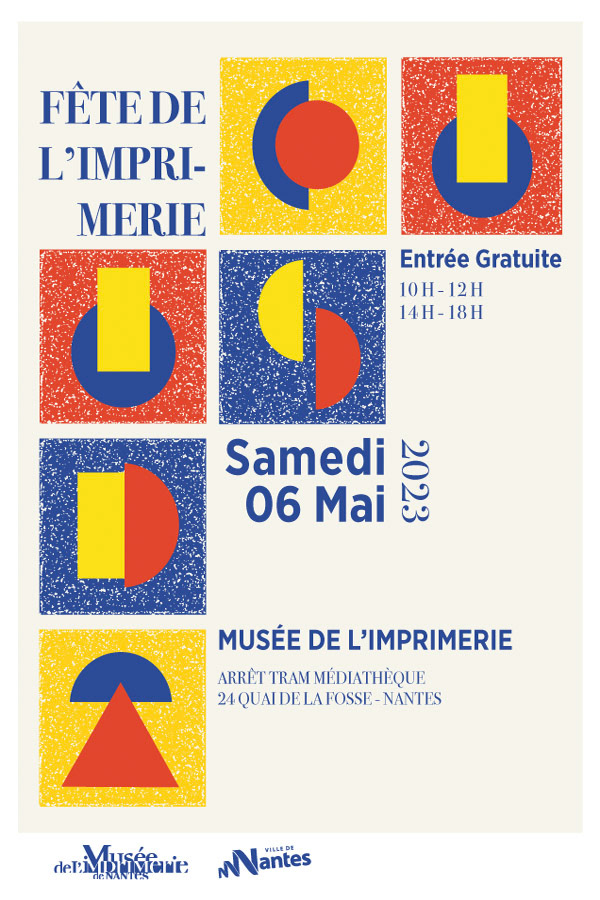 Affiche pour le concours annuel pour la fête de l'imprimerie du musée de Nantes