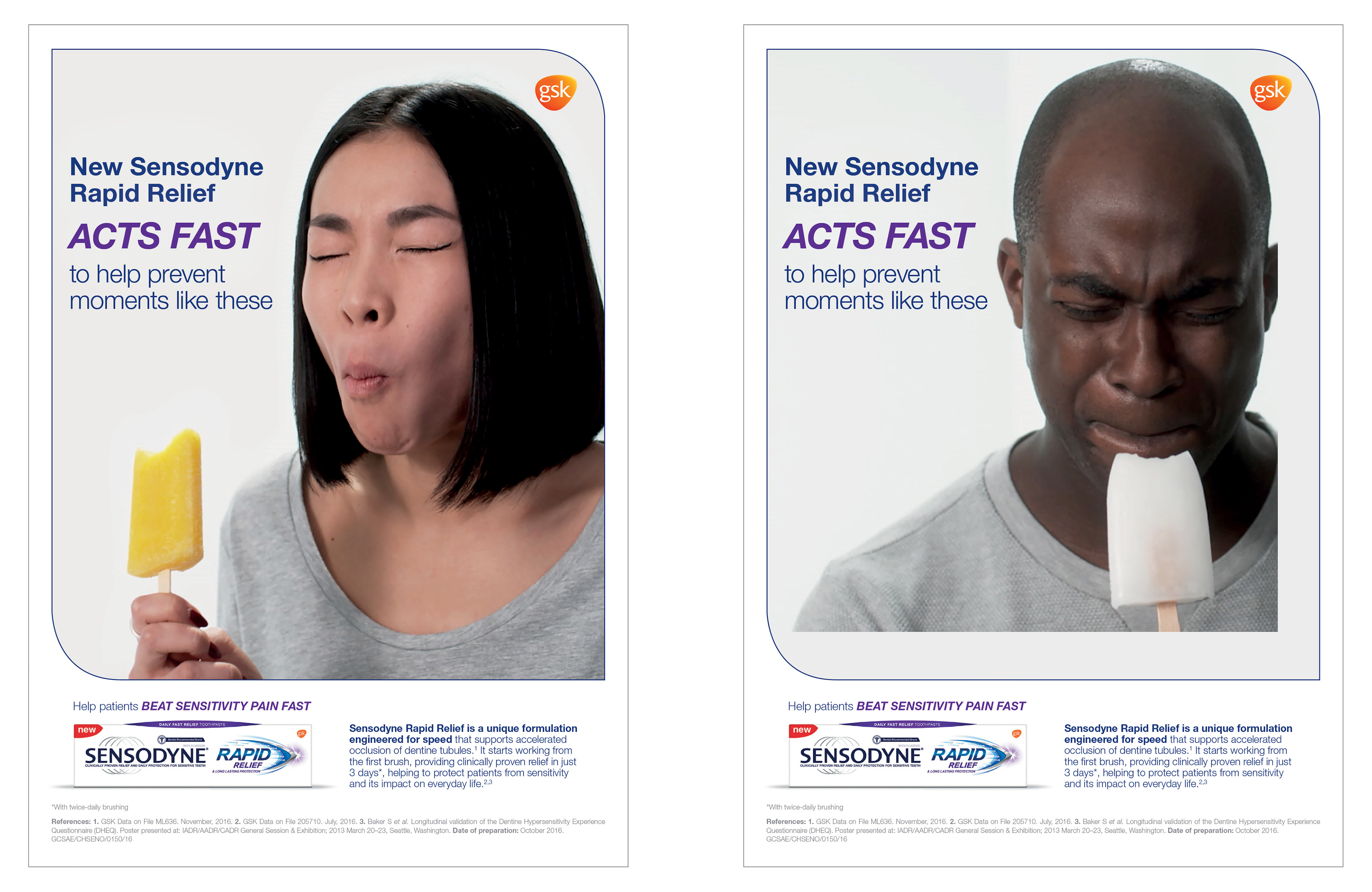 Sensodyne Beat Sensitivity Fast Sensodyne Rapid Relief Ad - Advert Gallery