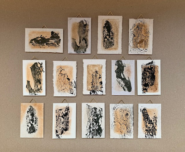 Soil with pinebark (from Italy) print on paper