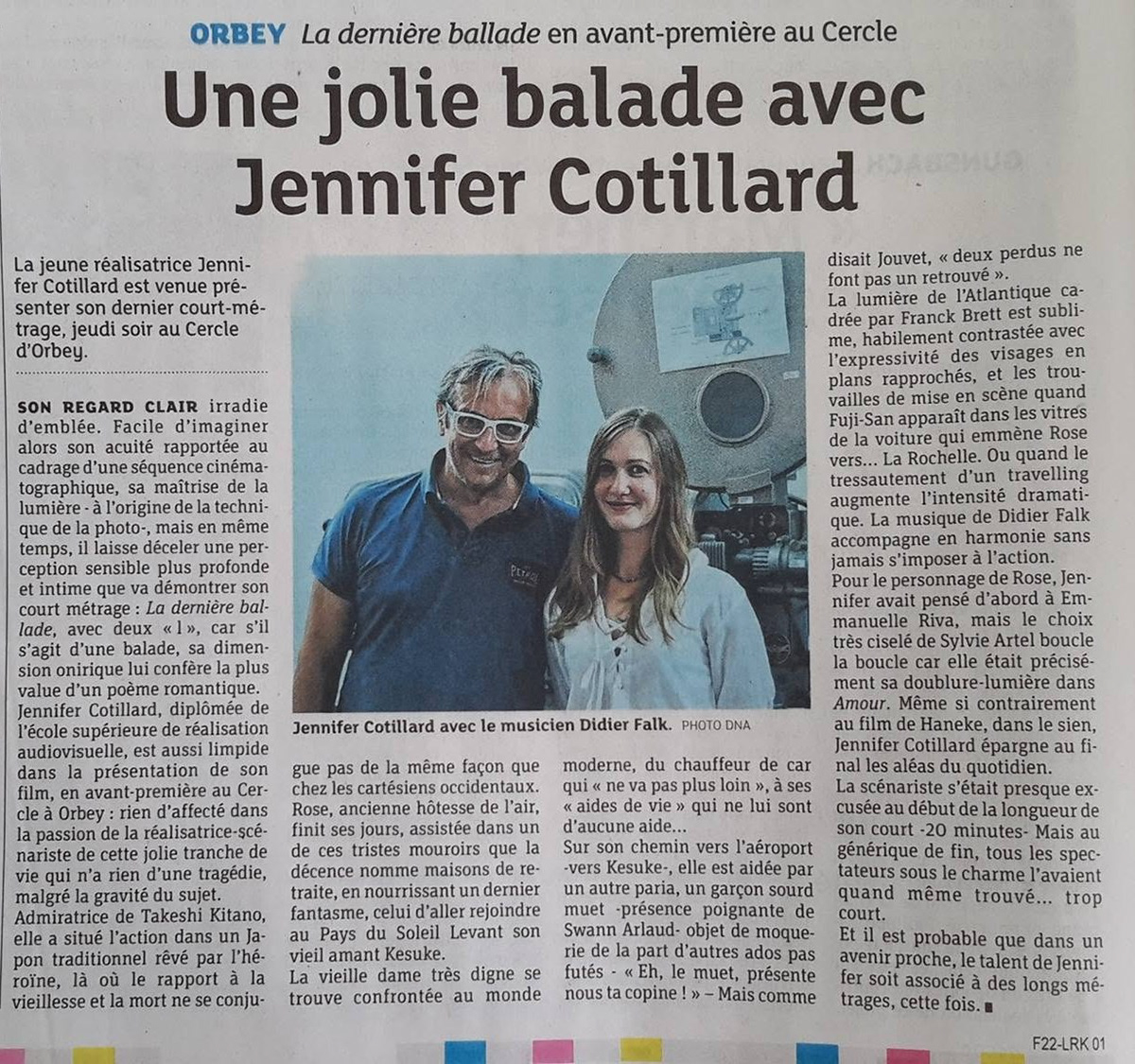 Jennifer Cotillard - Réalisatrice et cheffe monteuse