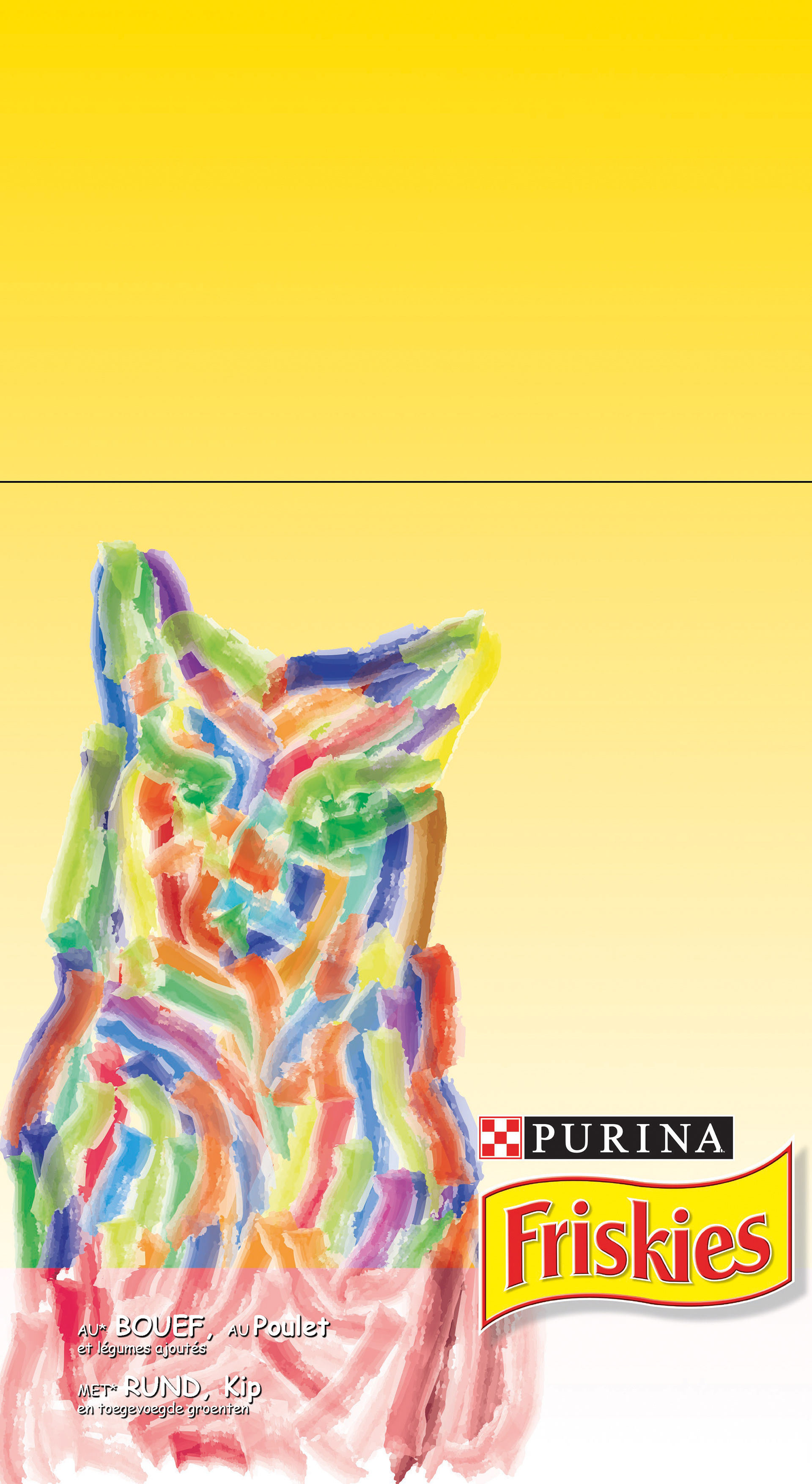 Voor een ontwerpwedstrijd van Friskies