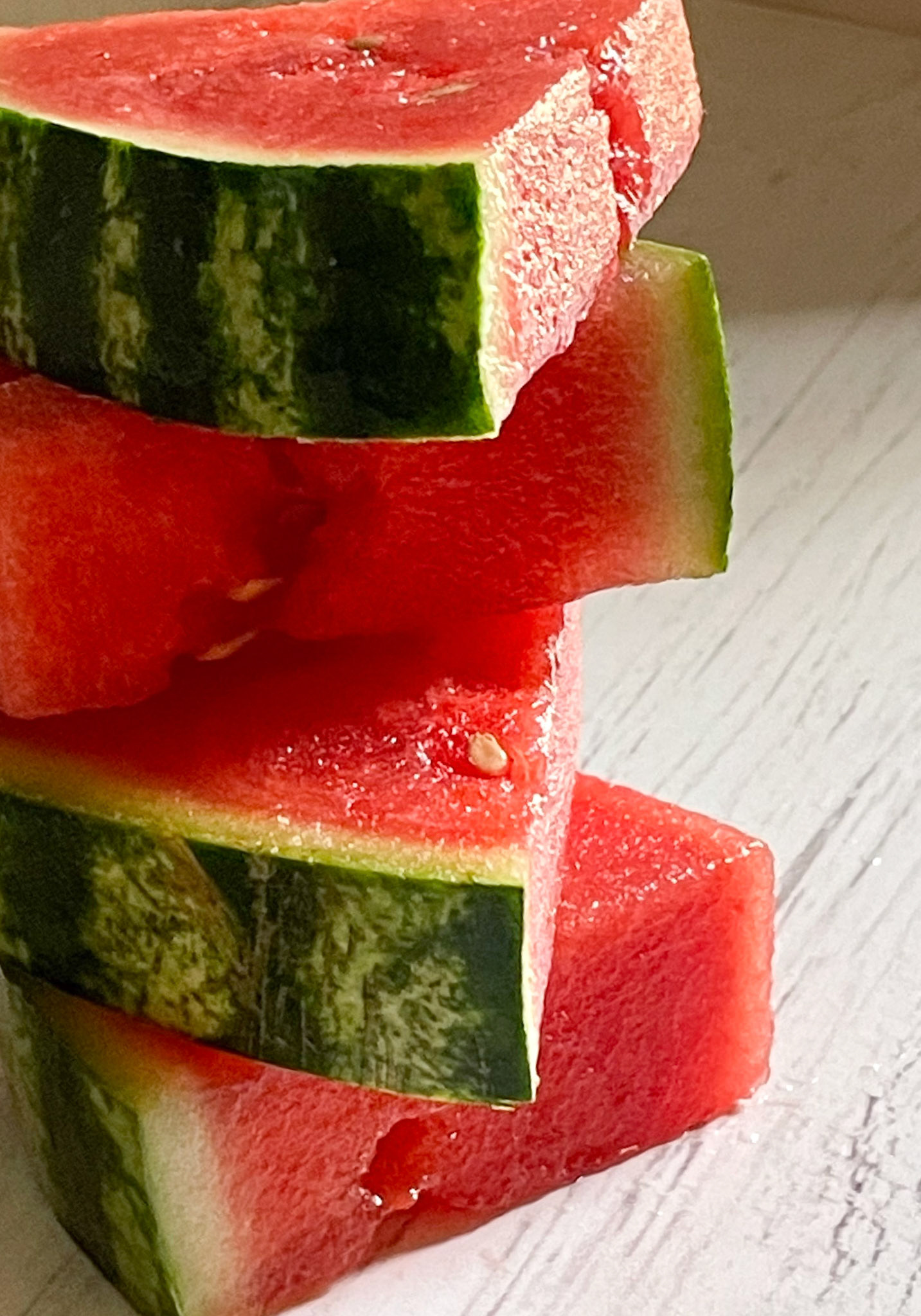 portfolio of food photographer Culinart Photography by Carmen DMV MD watermelon slices stacked close up