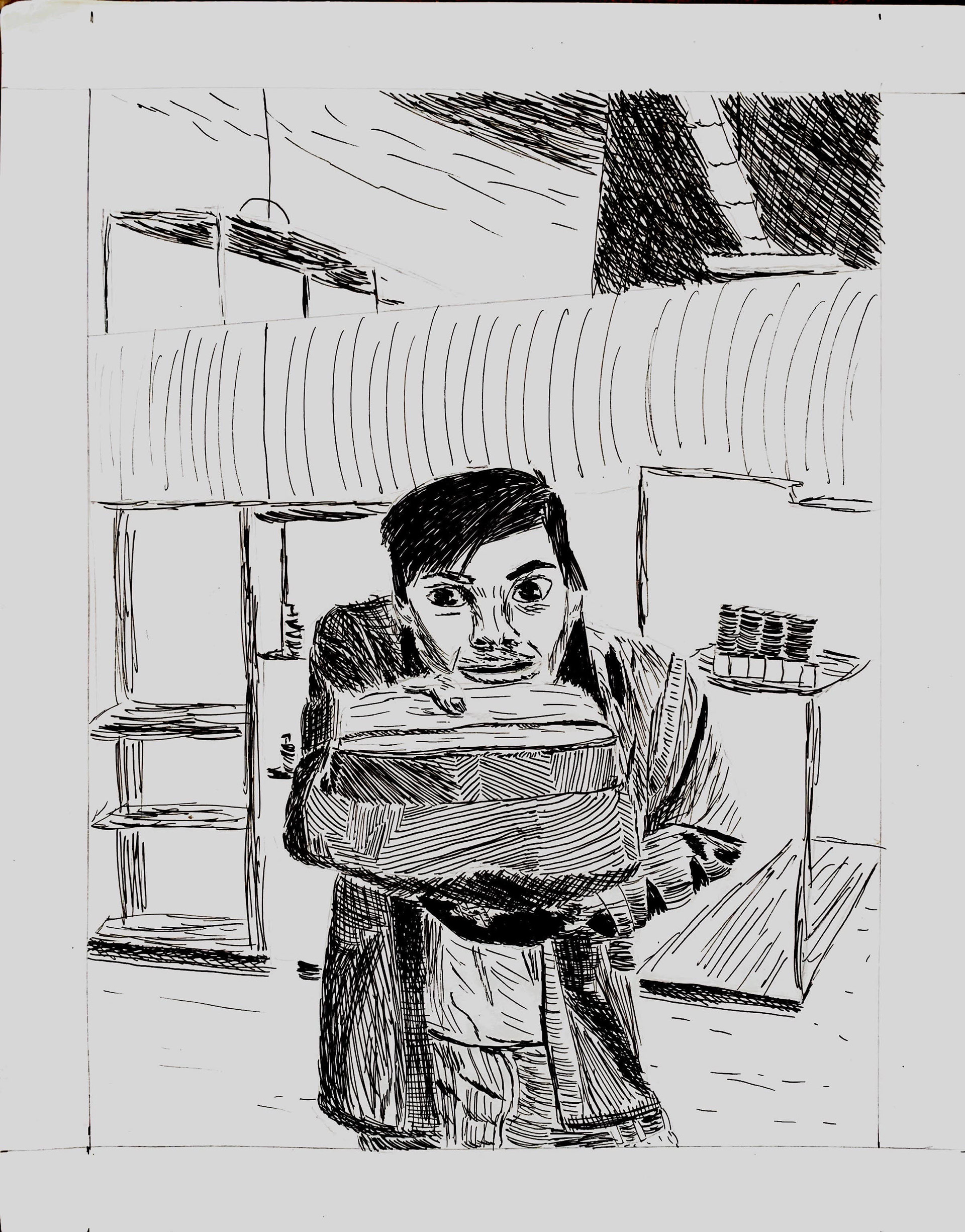 "Please Just One" (Ink Pen)