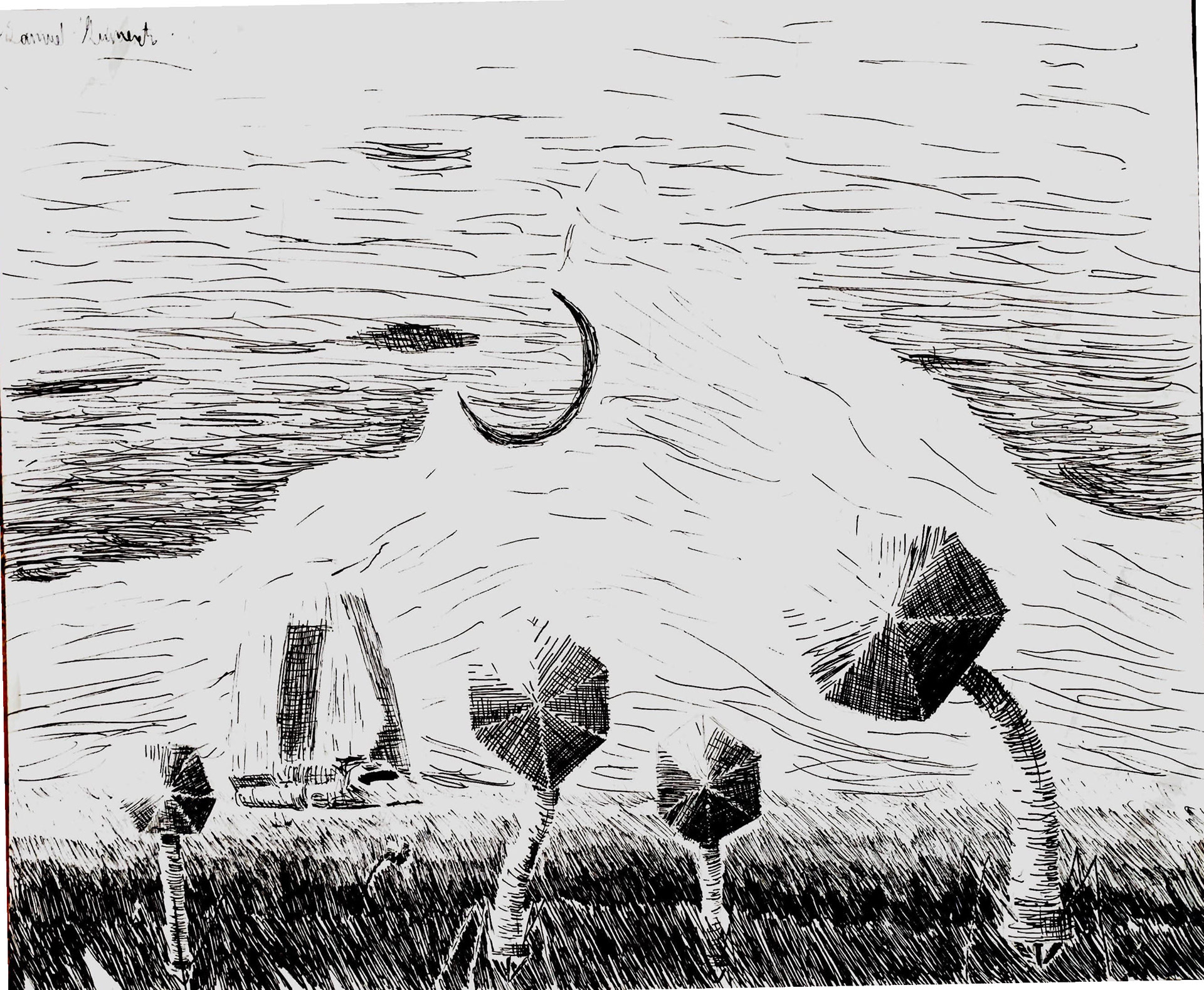 "Collage of Invasion" (Ink Pen)