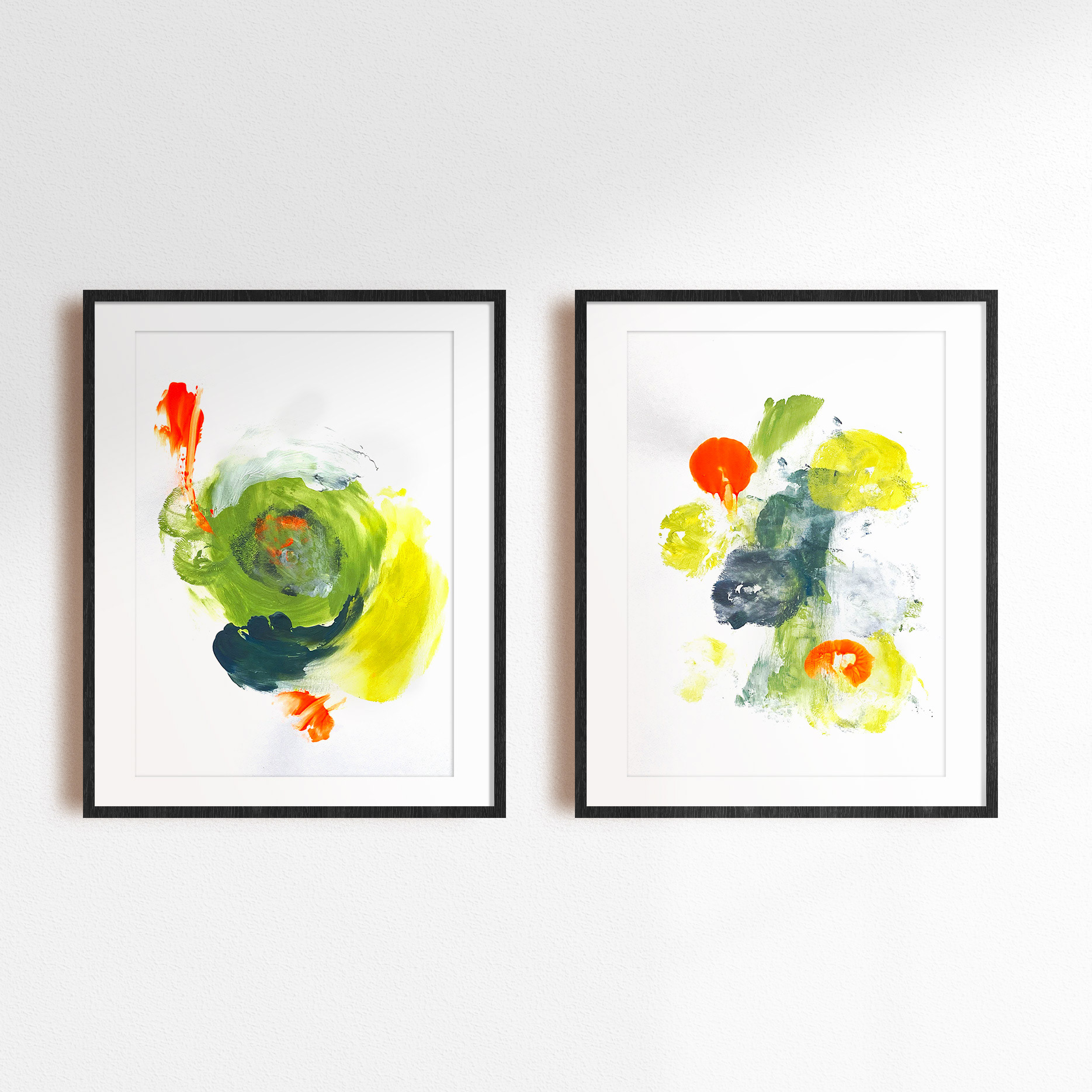 "Spring I & II" by Nina Loosli