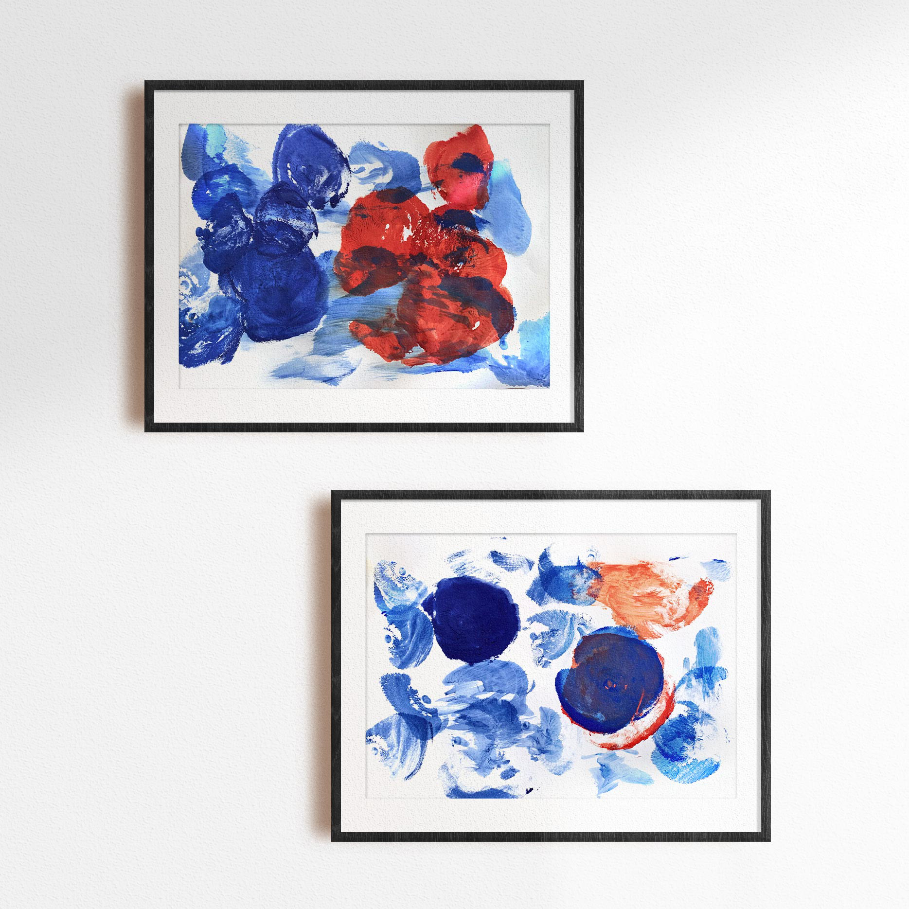 "S’embrassant" & "Premier baiser" by Kahina