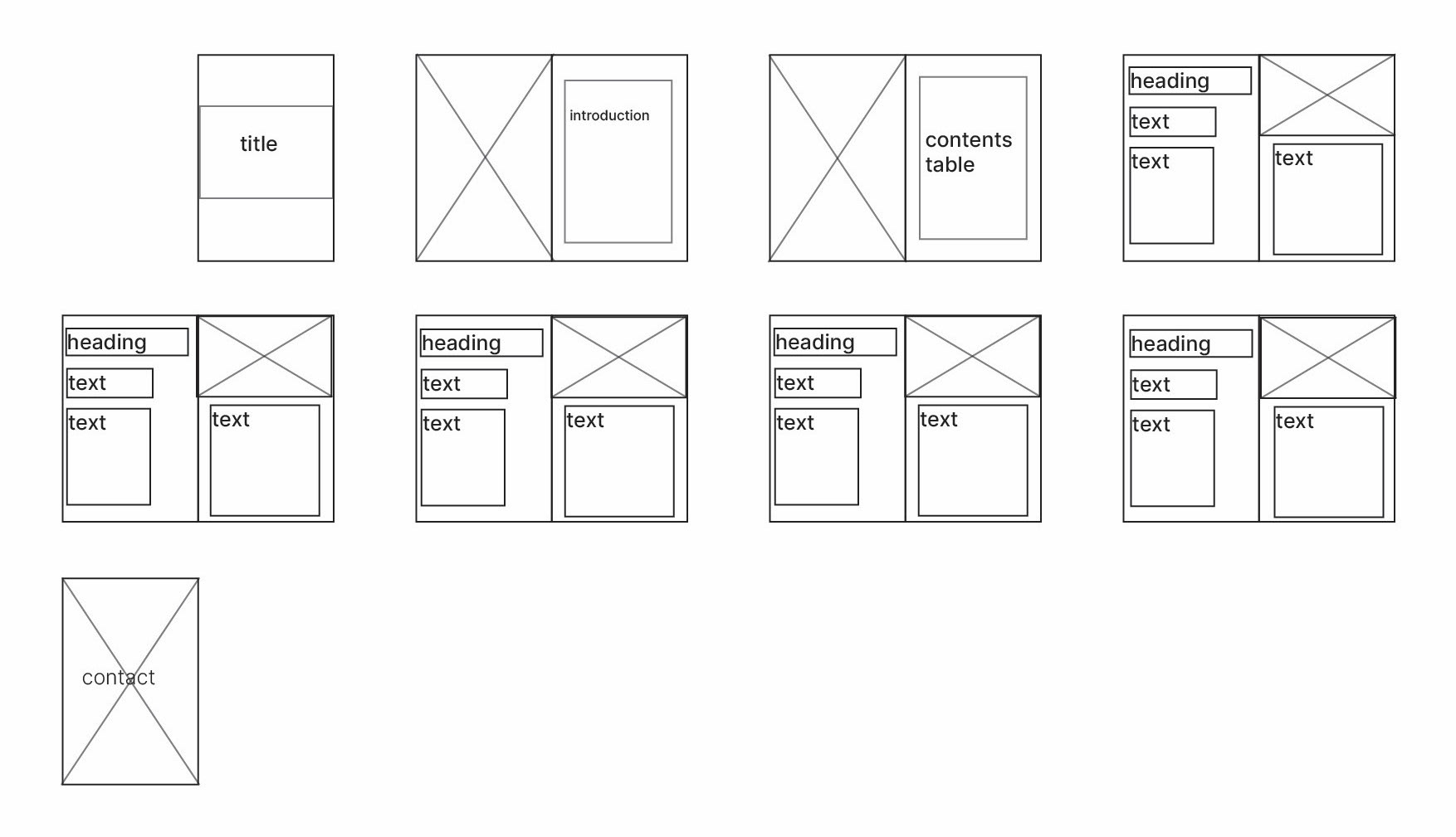 Thumbnail sketches