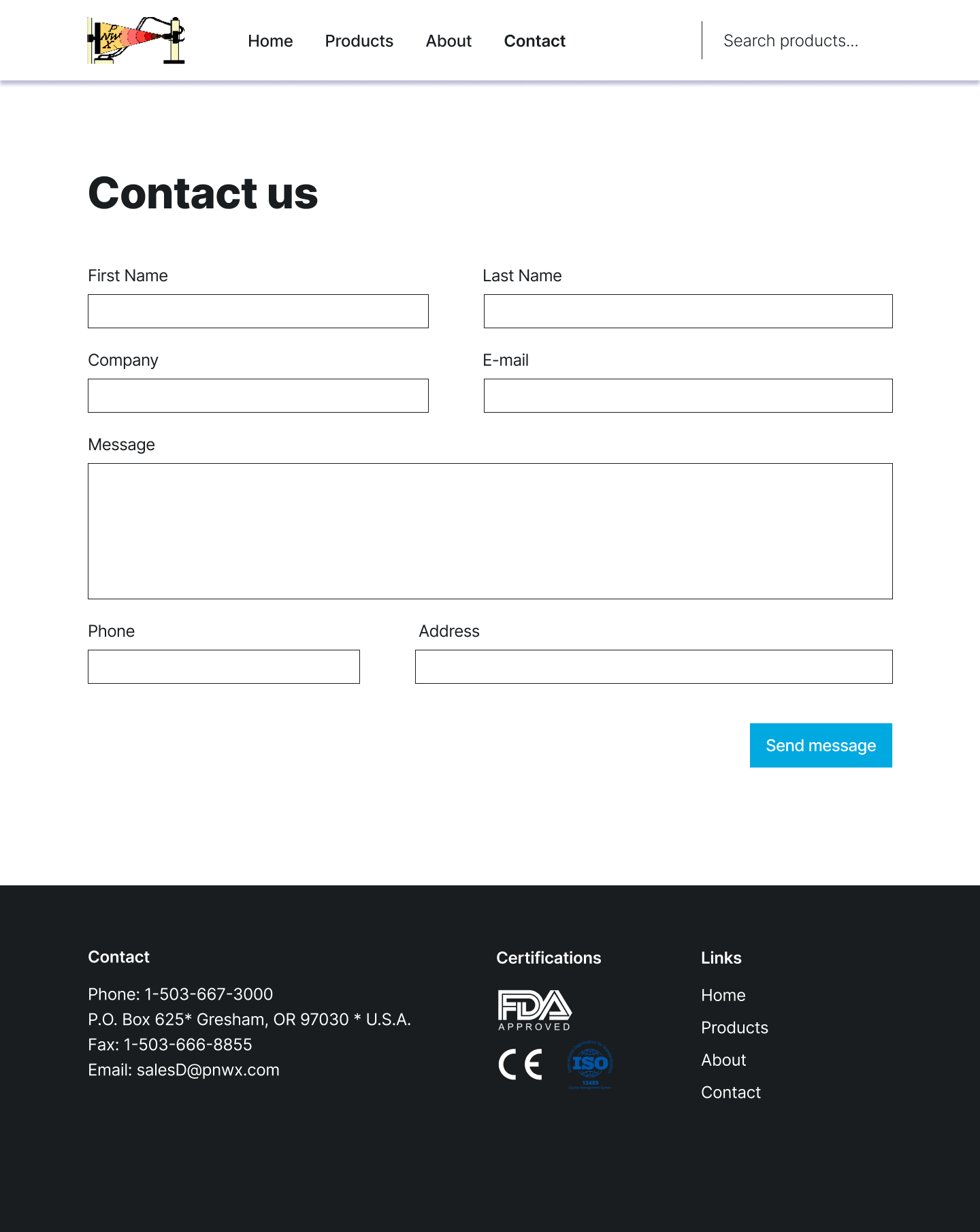 Contact Page
