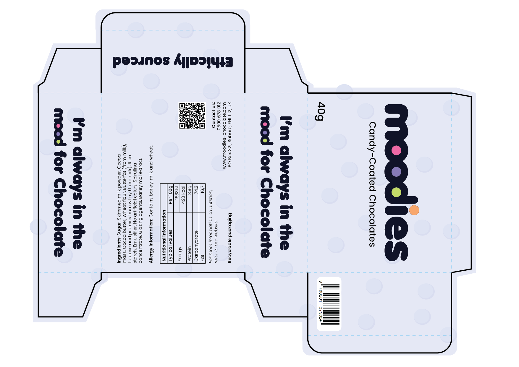 Packaging design with Dielines