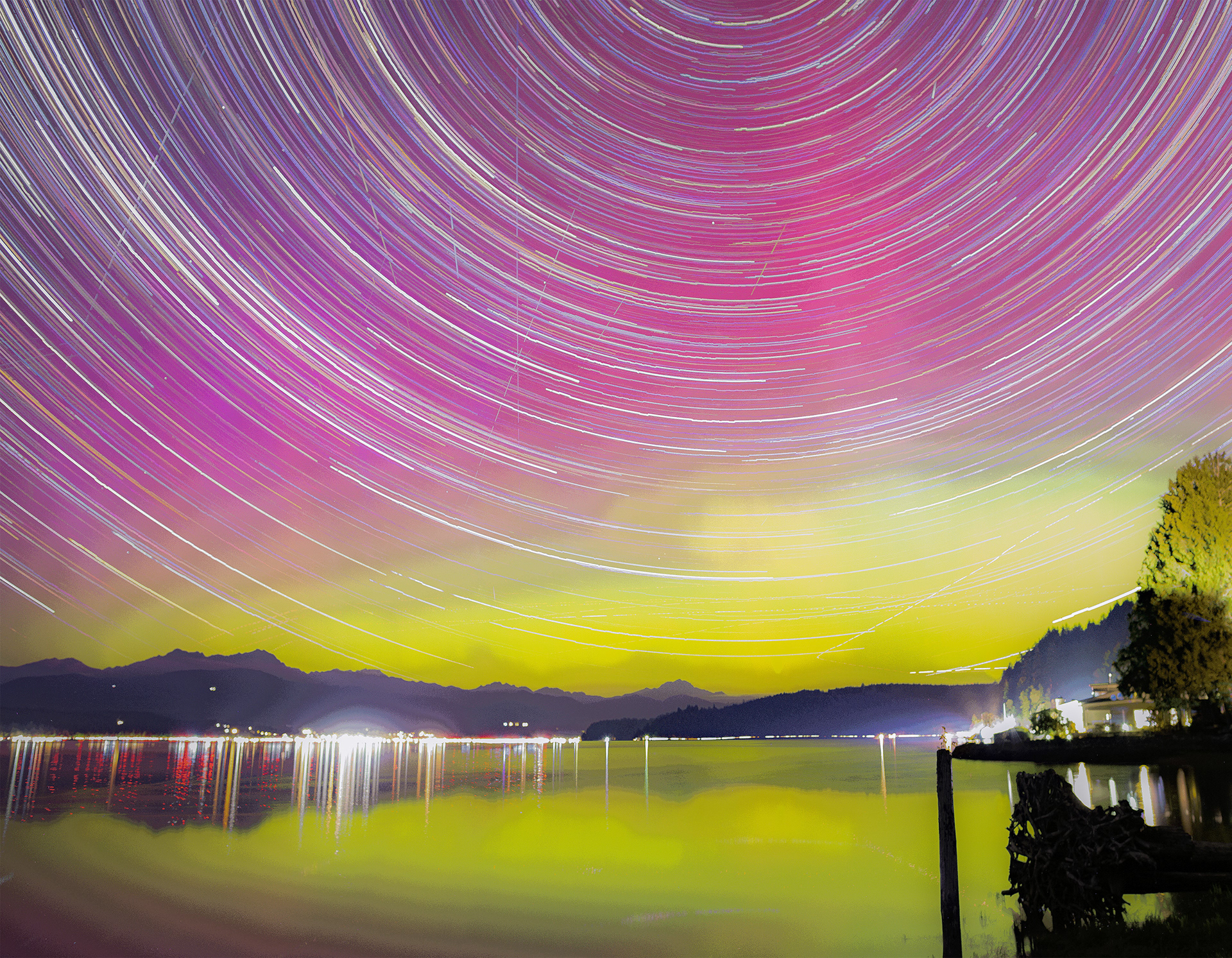 Aurora & Star Trails, Annas Bay