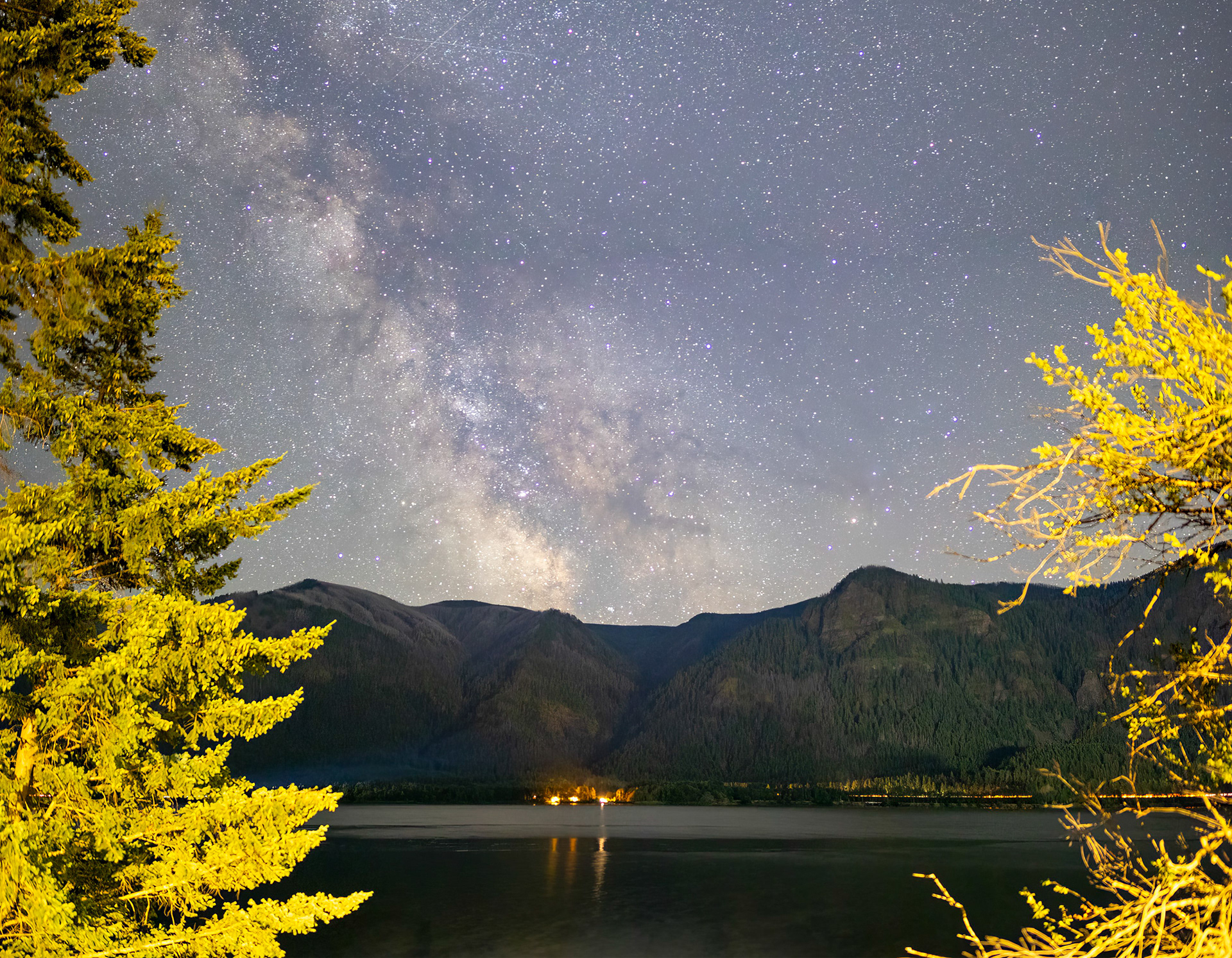 Milky Way, Columbia River Gorge