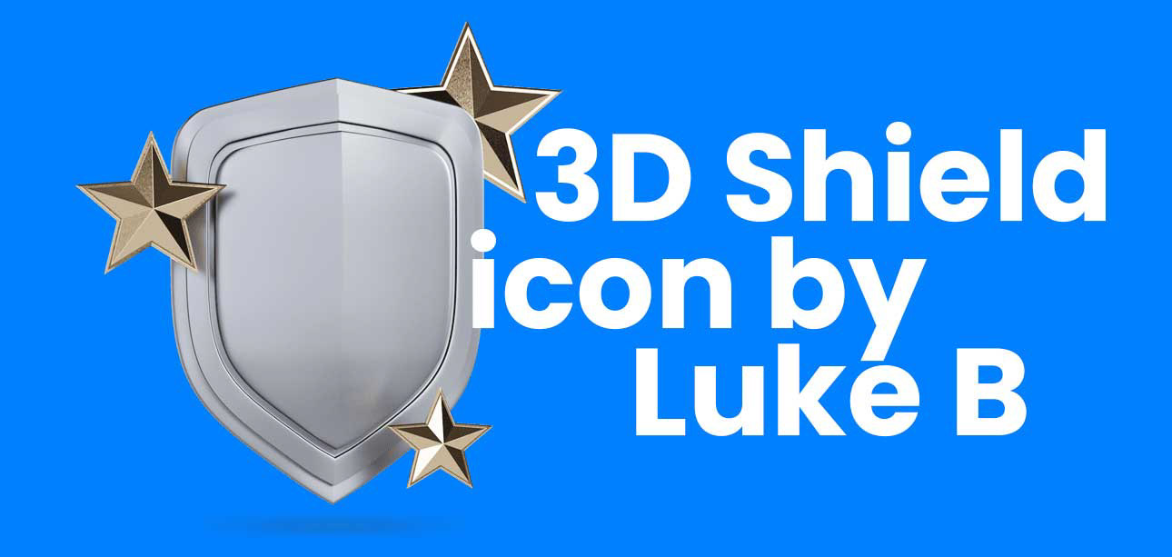 3D shield icon