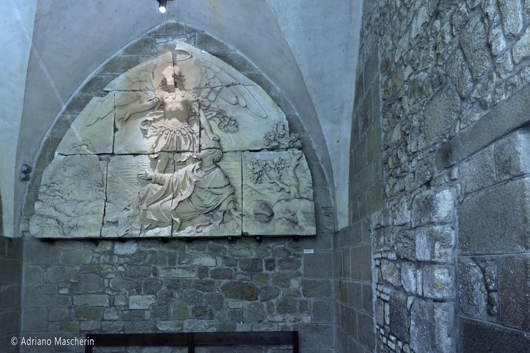 Mont St. Michel - Il sogno di Saint Aubert, Barre 1860 - The dream of Saint Aubert, Barre 1860
