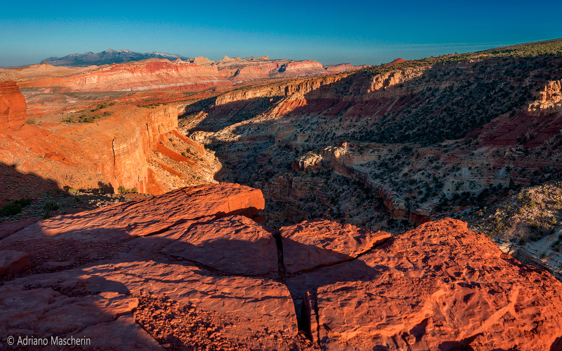 Goosneck overlook Capitol Reef NP