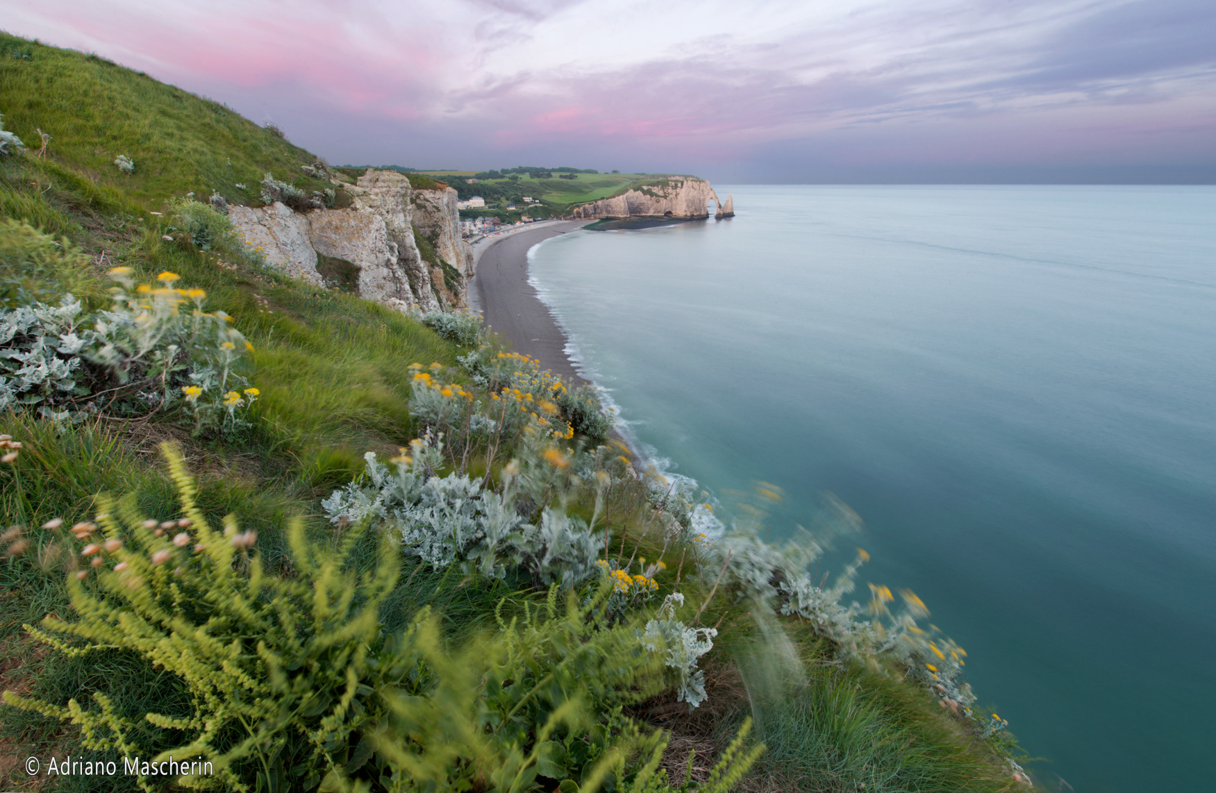 Etretat - Alba da falesia Amont - Sunrise from the Amont cliff