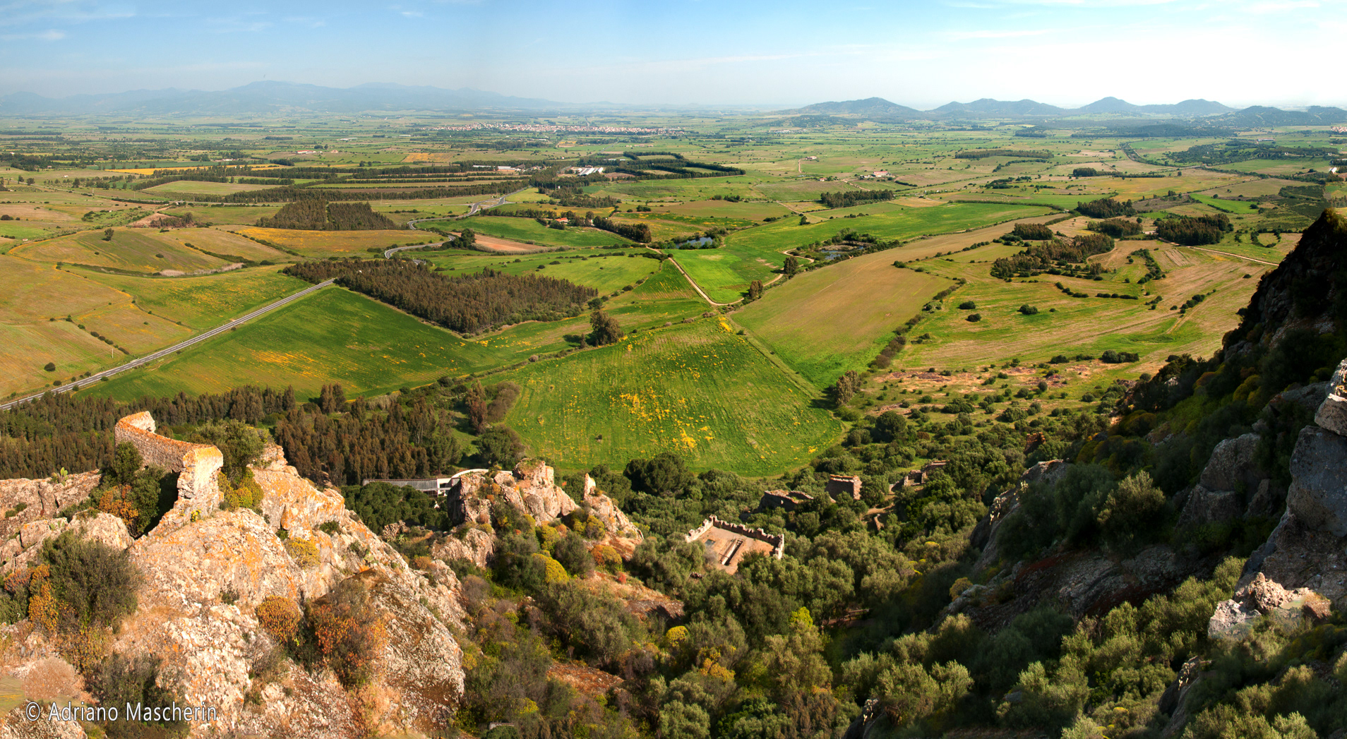 Siliqua - Vista dal Castello Acquafredda - View from the Acquafredda Castle