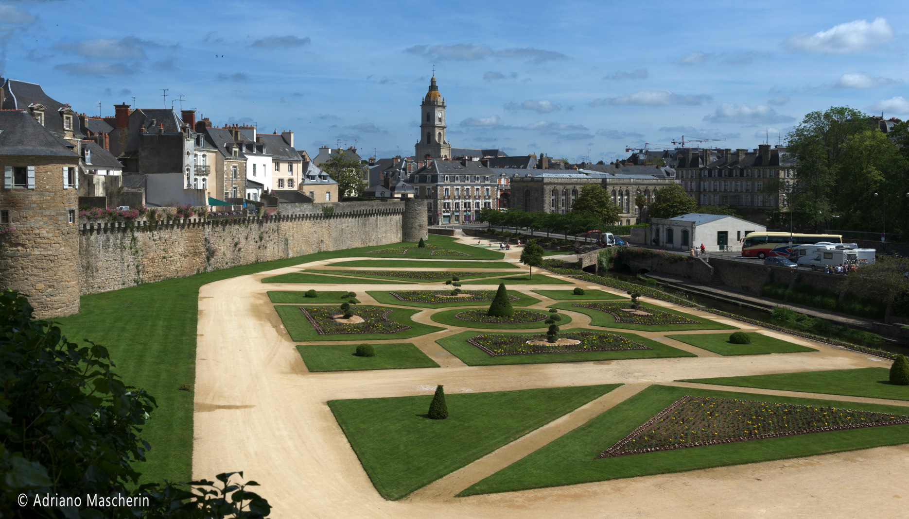 Vannes - I giardini e le mura - The gardens and the walls